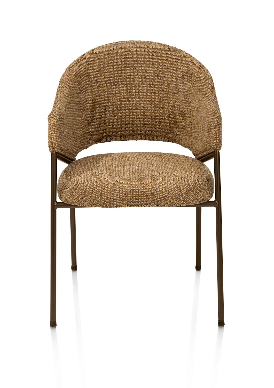 Armstoel Noel - oker/steelbrown