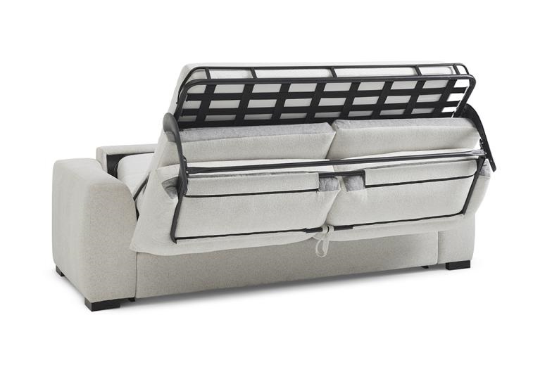 Slaapbank Cloud met Geltex matras 140x200cm - Pearl ecru