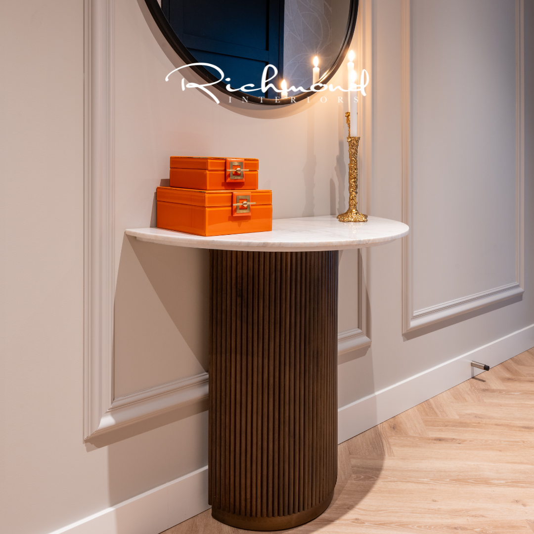 Consoletafel Mayfield - mango/marmer