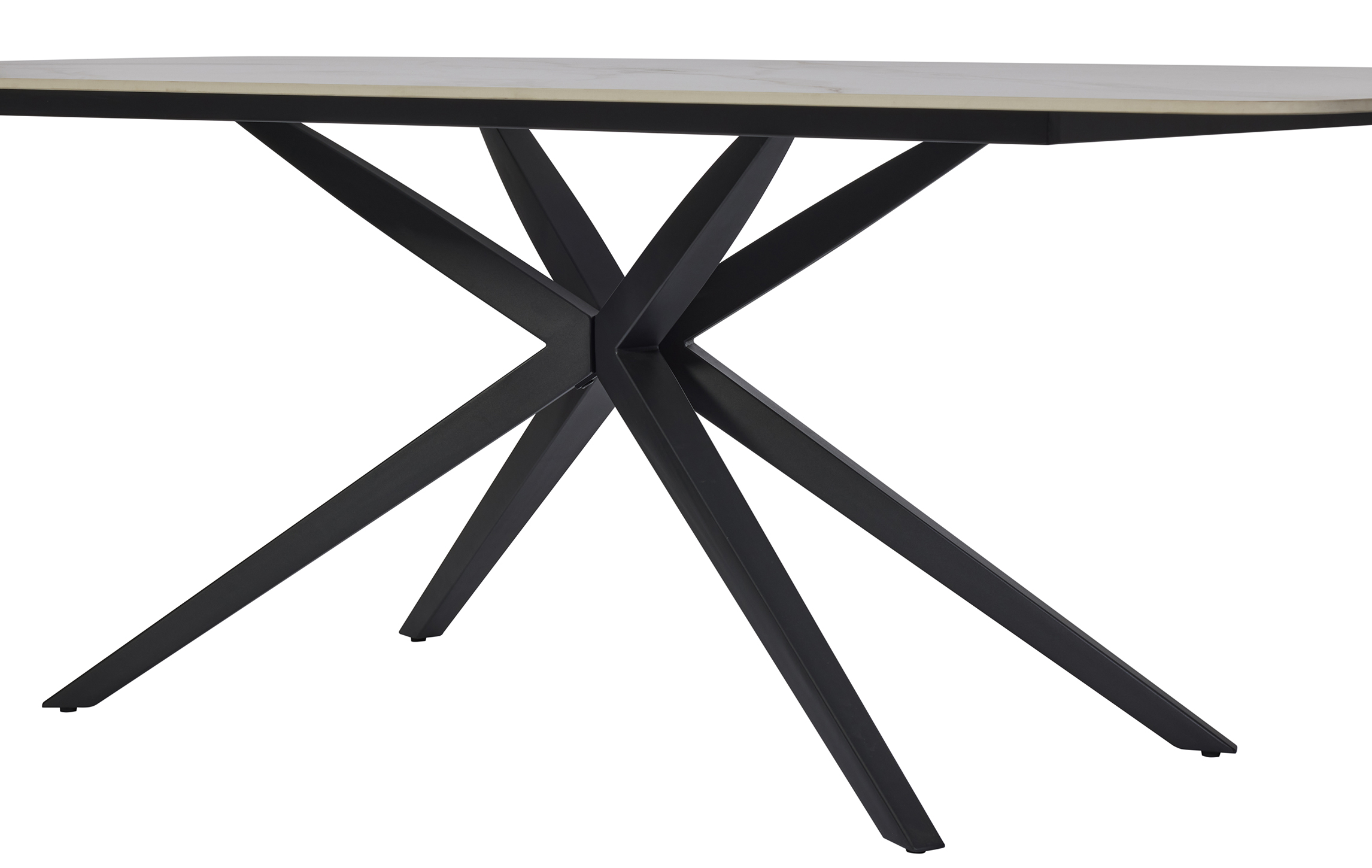 Eettafel 240x120cm met keramisch blad - wit