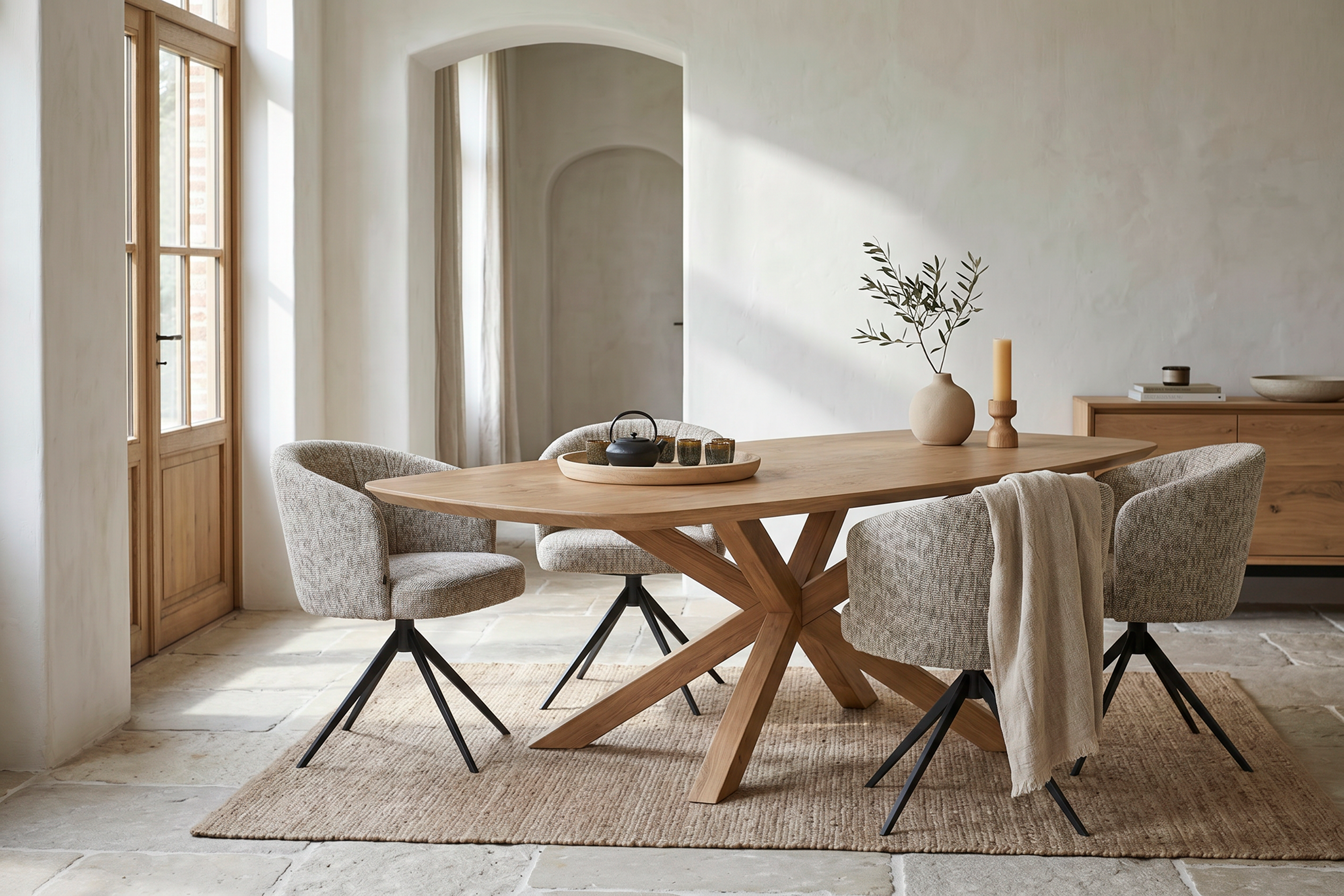 Eettafel 260x110cm - eik