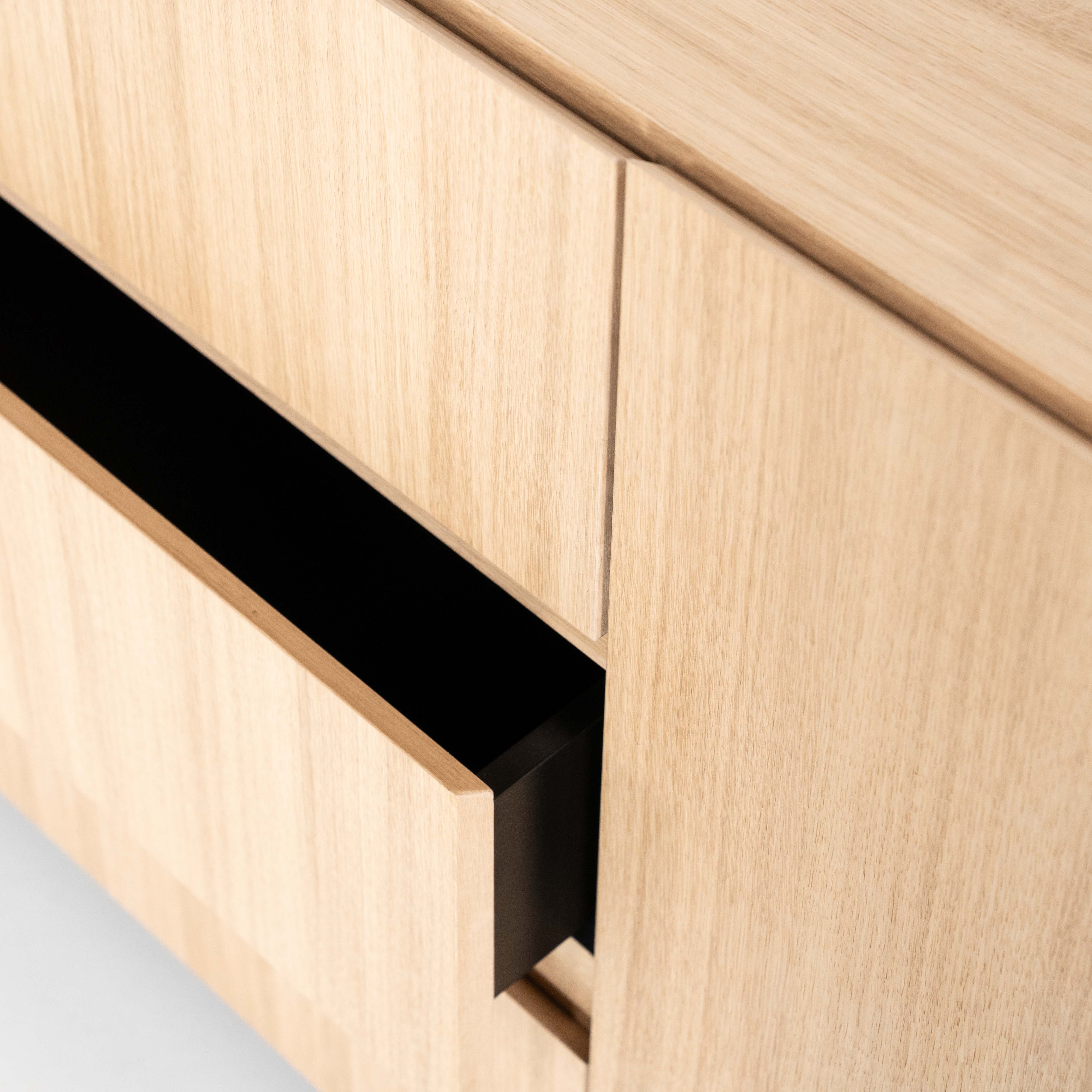 Dressoir met 3 deuren en 3 lades - natuur eiken