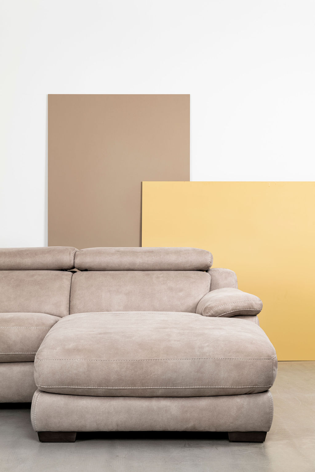 Hoeksalon U-vorm met relaxfunctie (links) - Silver grijs