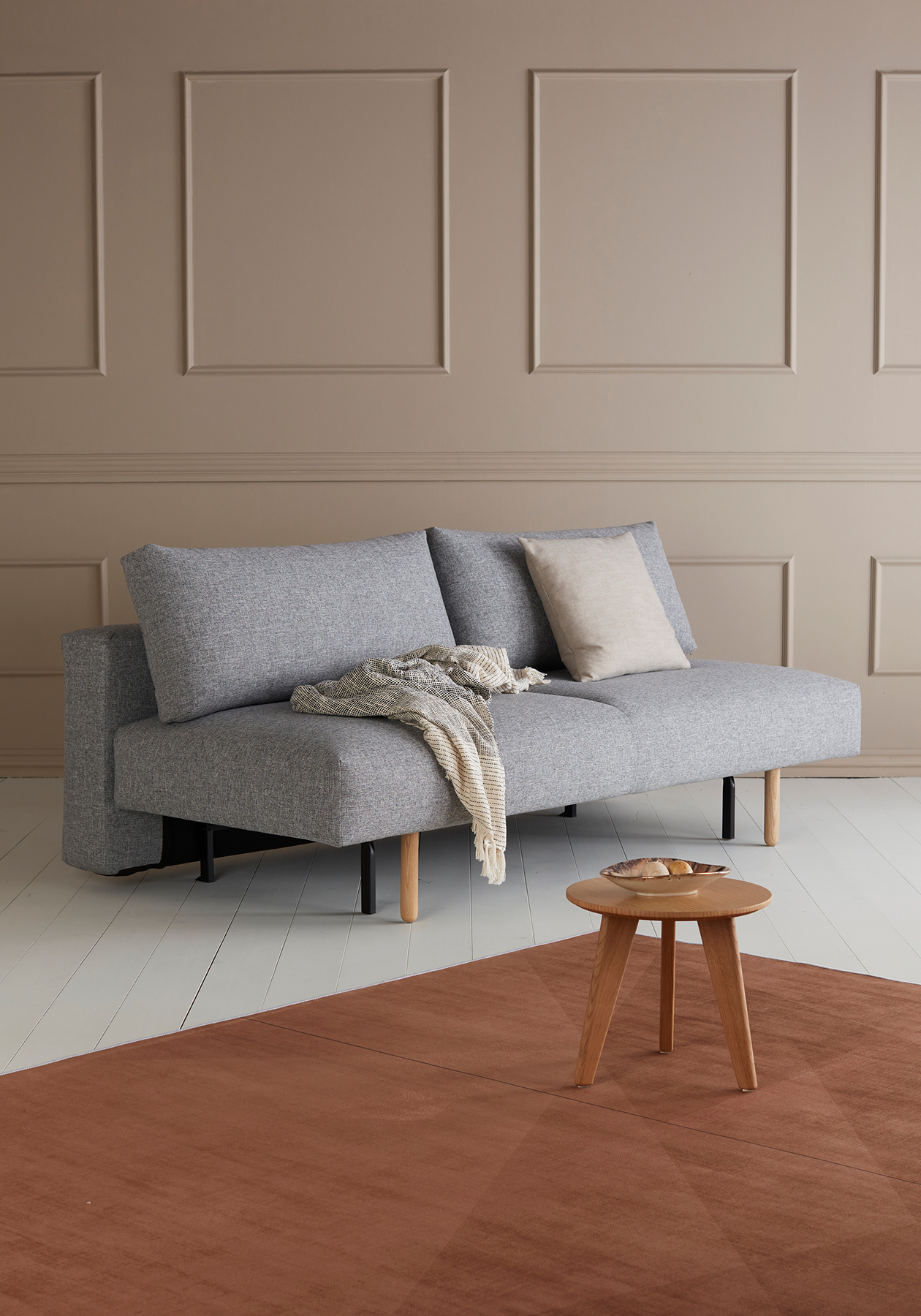 Slaapbank Frode 140x200cm - grijs