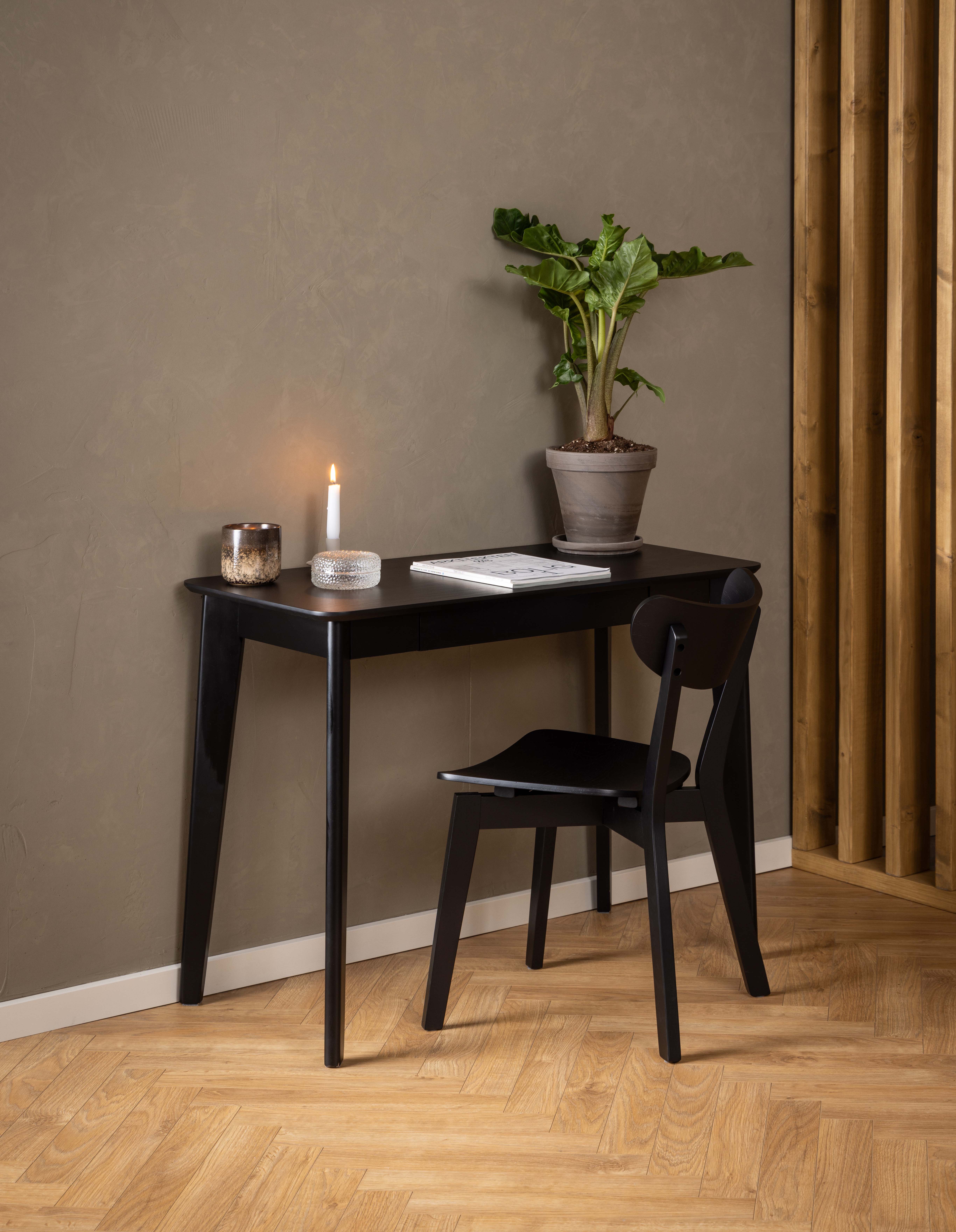 Bureautafel met lade - zwart