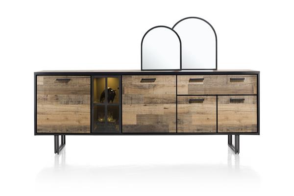 Dressoir Avalon met 5 deuren en lade B230cm - natuur