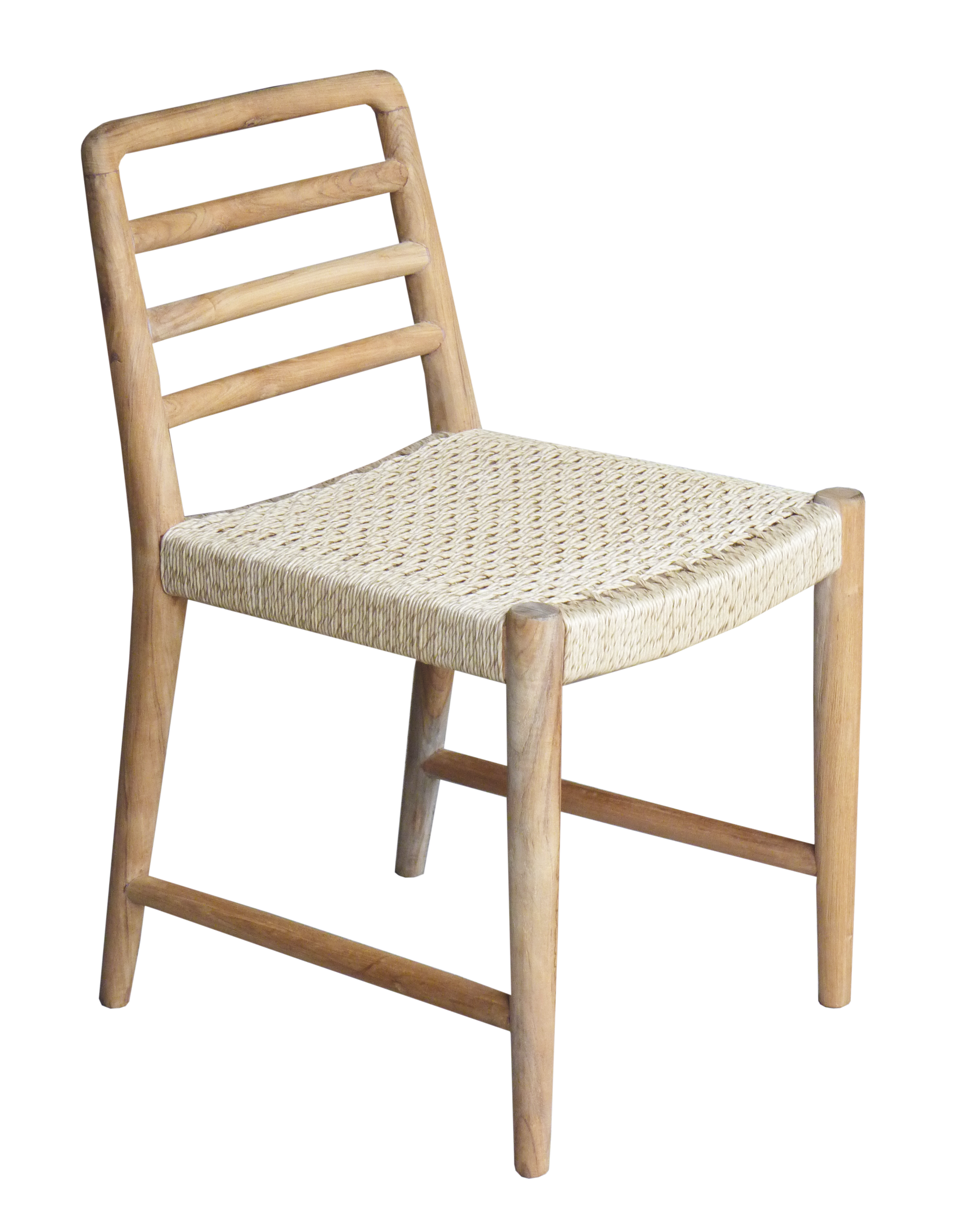 Outdoor stoel - teak/rotan