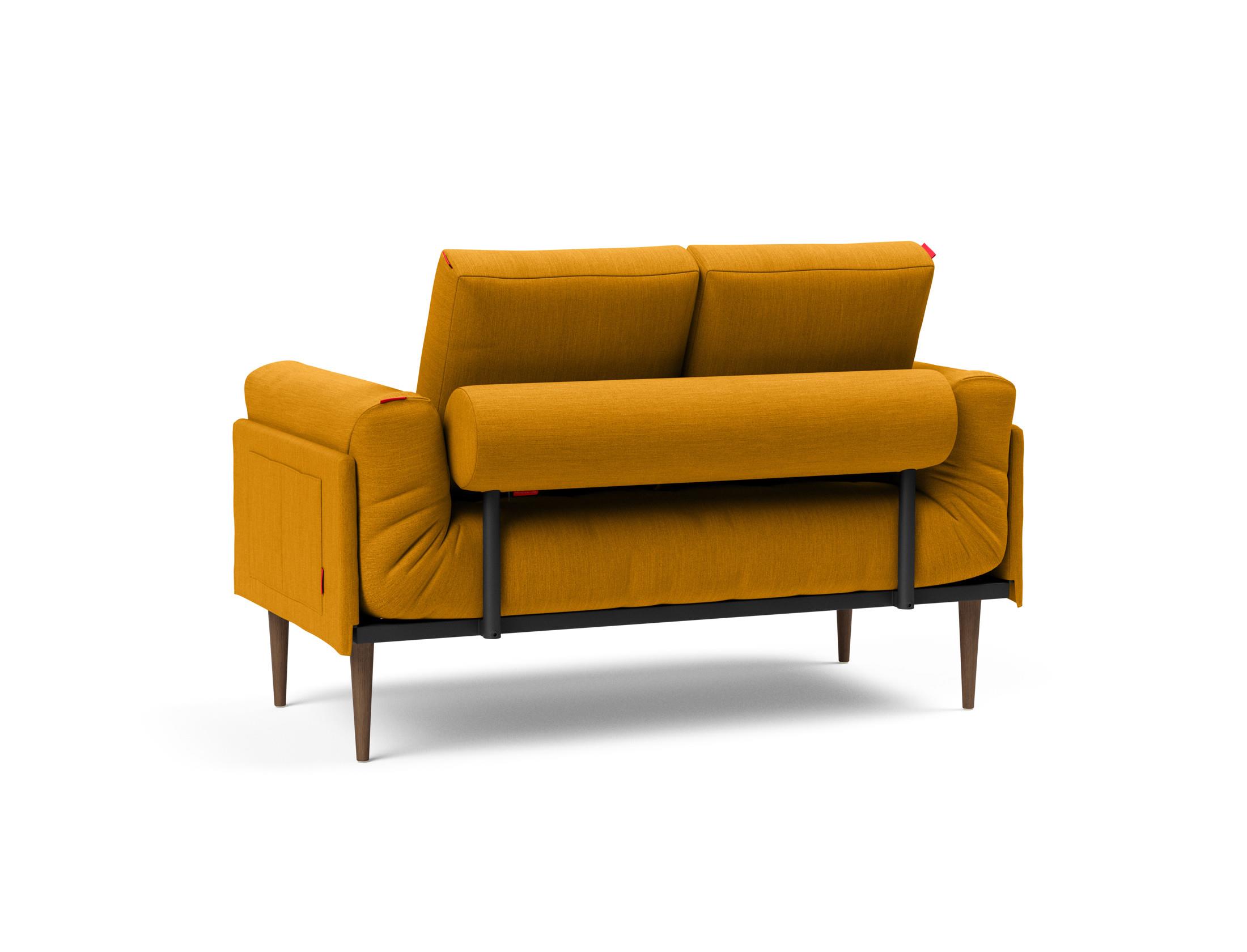 Slaapbank Rollo 80x200cm - Curry geel