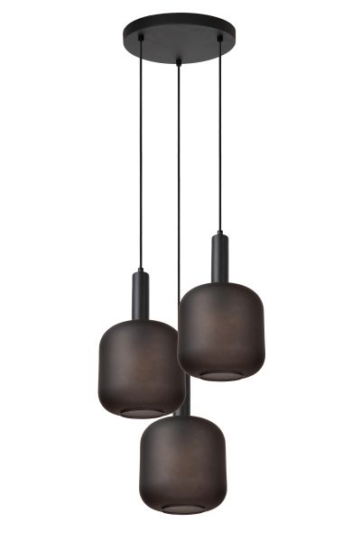 Hanglamp Eloise met drie pendels - zwart