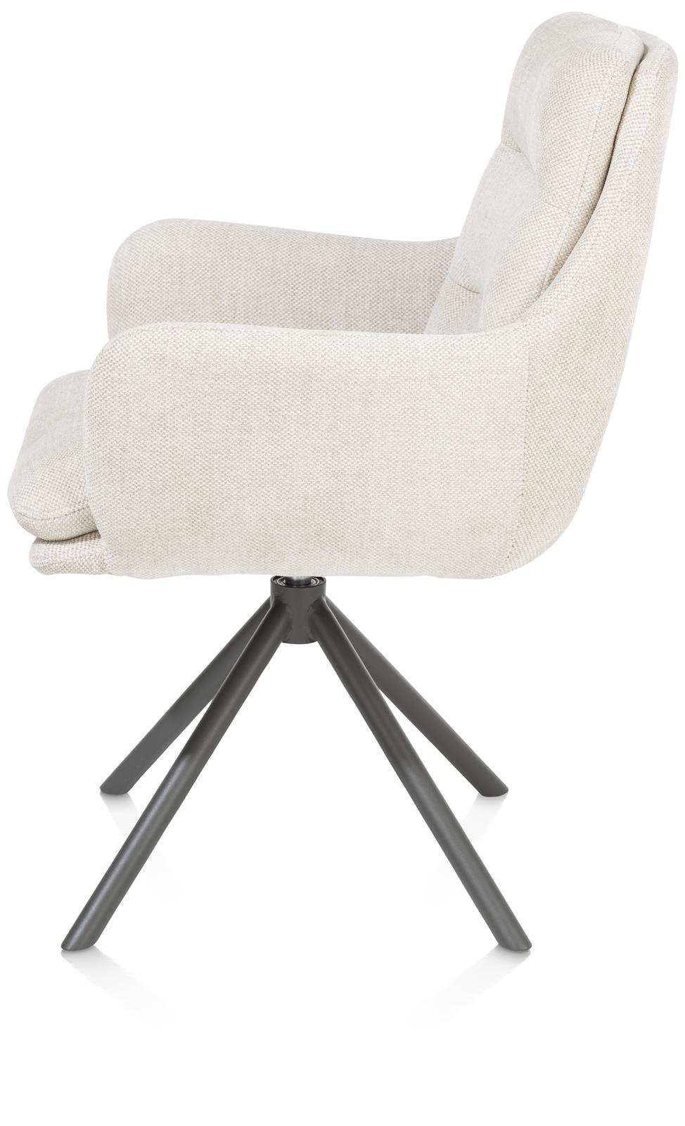 Draaibare kuipstoel Mia - Crème ecru