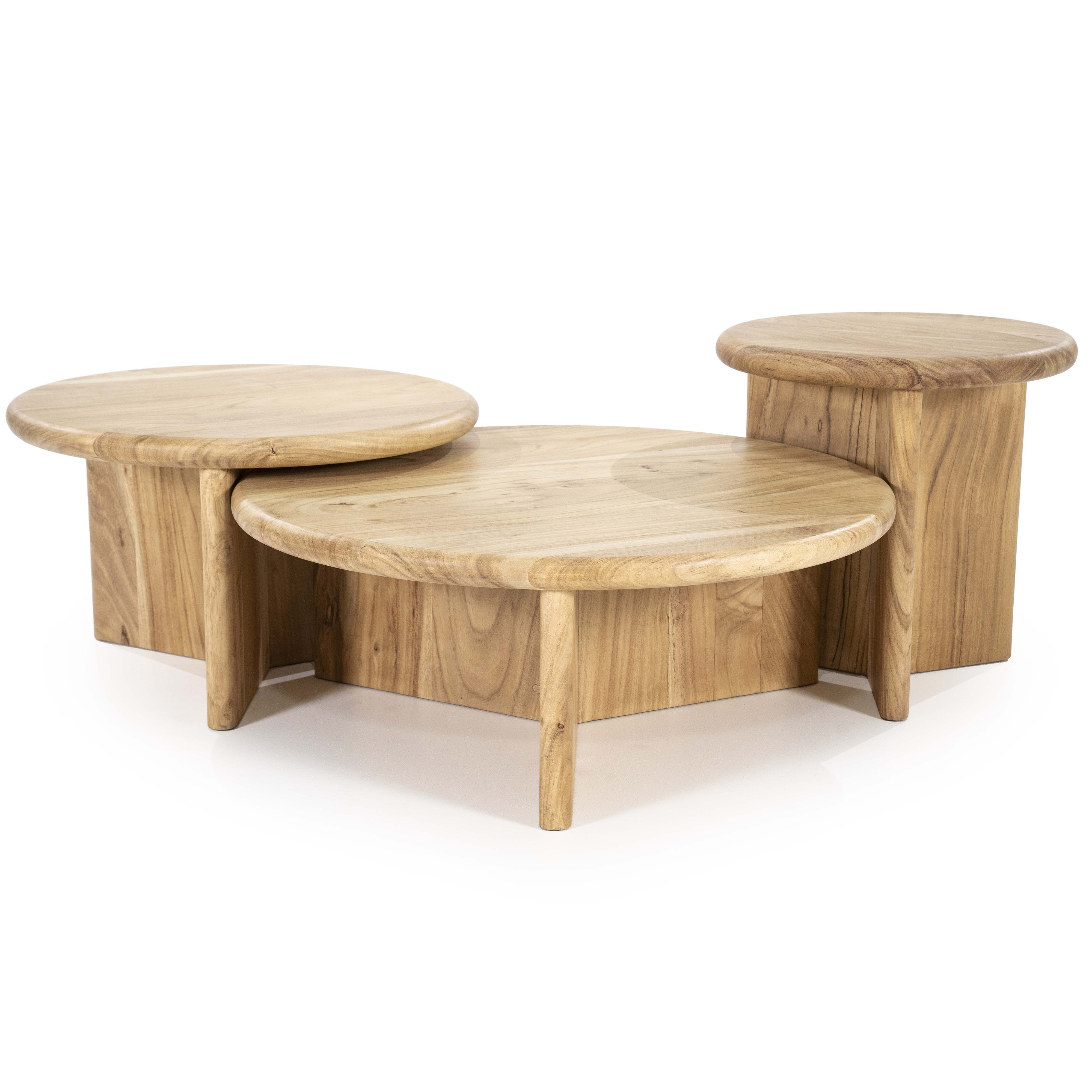 Salontafel diam.80cm - natural