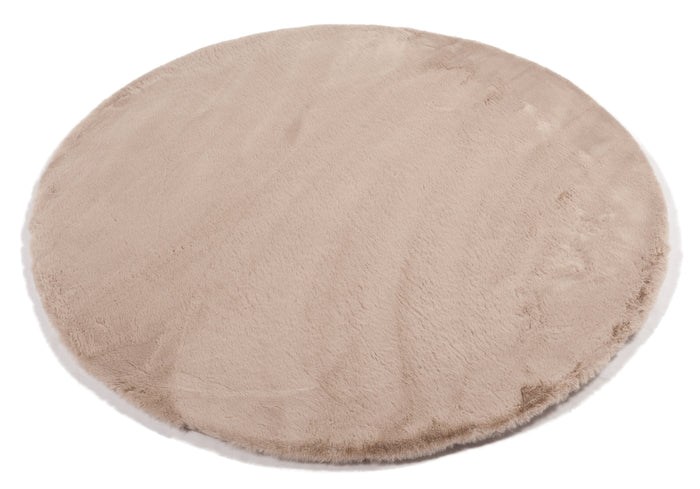 Rond tapijt Plush dia. 120cm - taupe