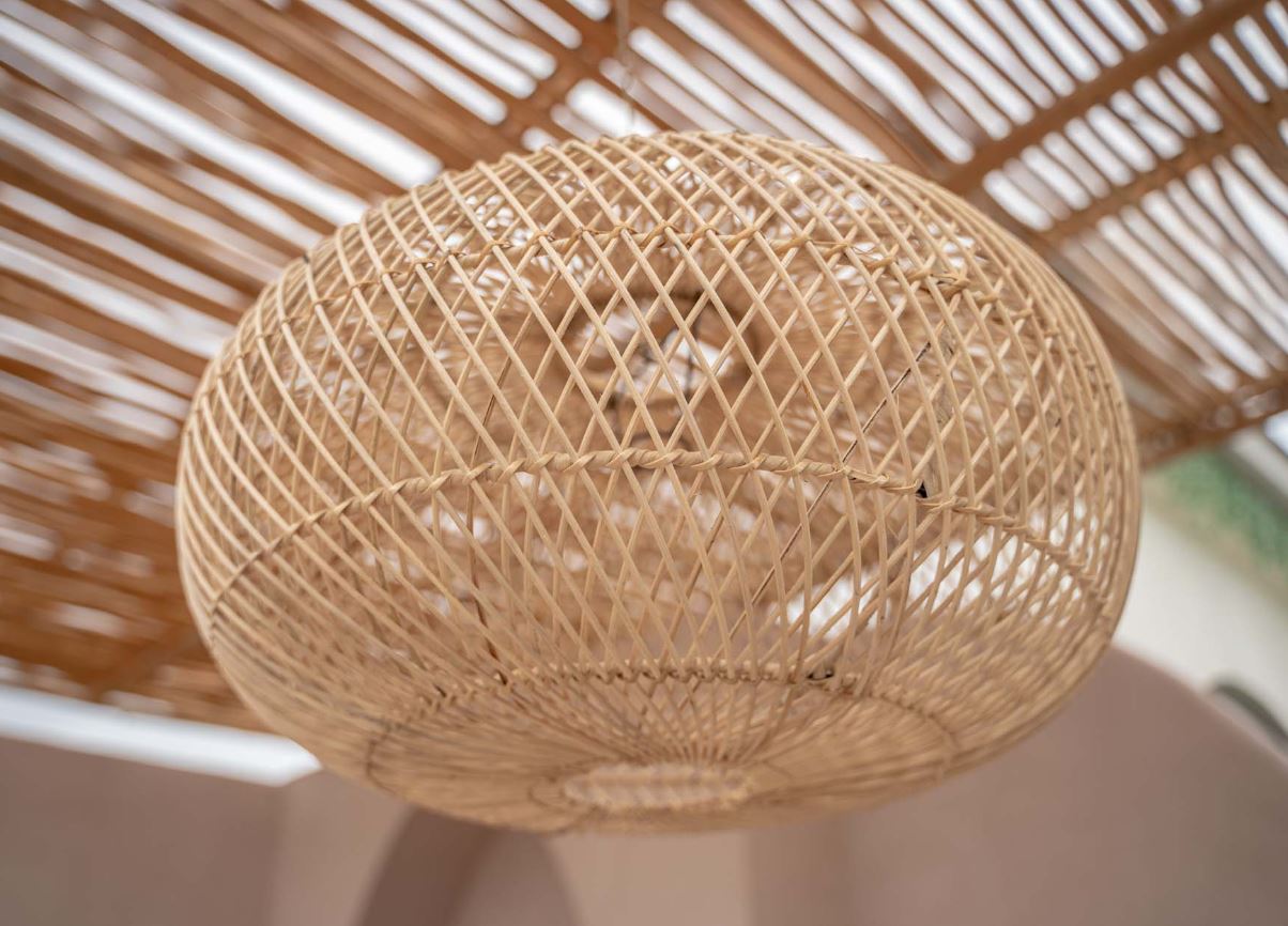 Hanglamp in rotan - diam.60 cm