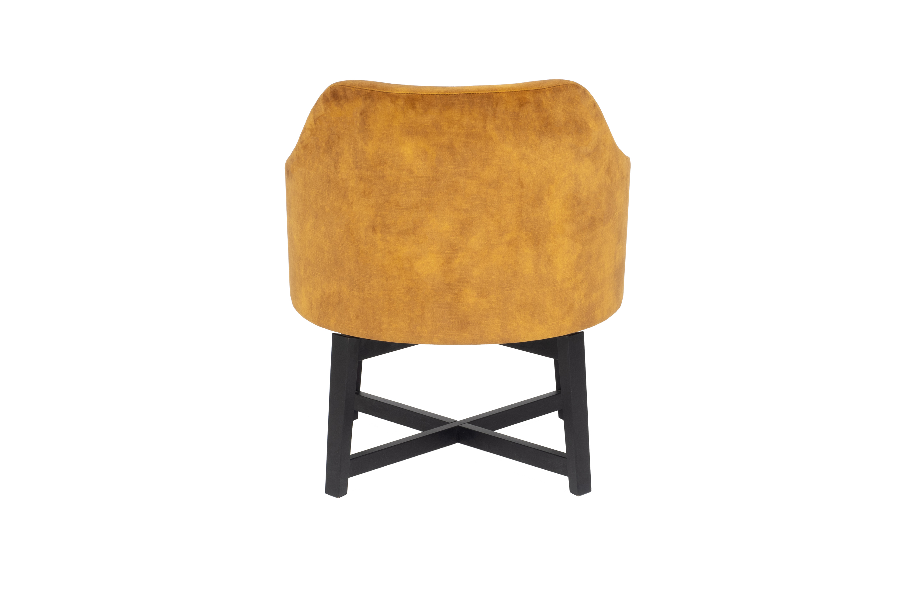 Fauteuil in fluweel - goud