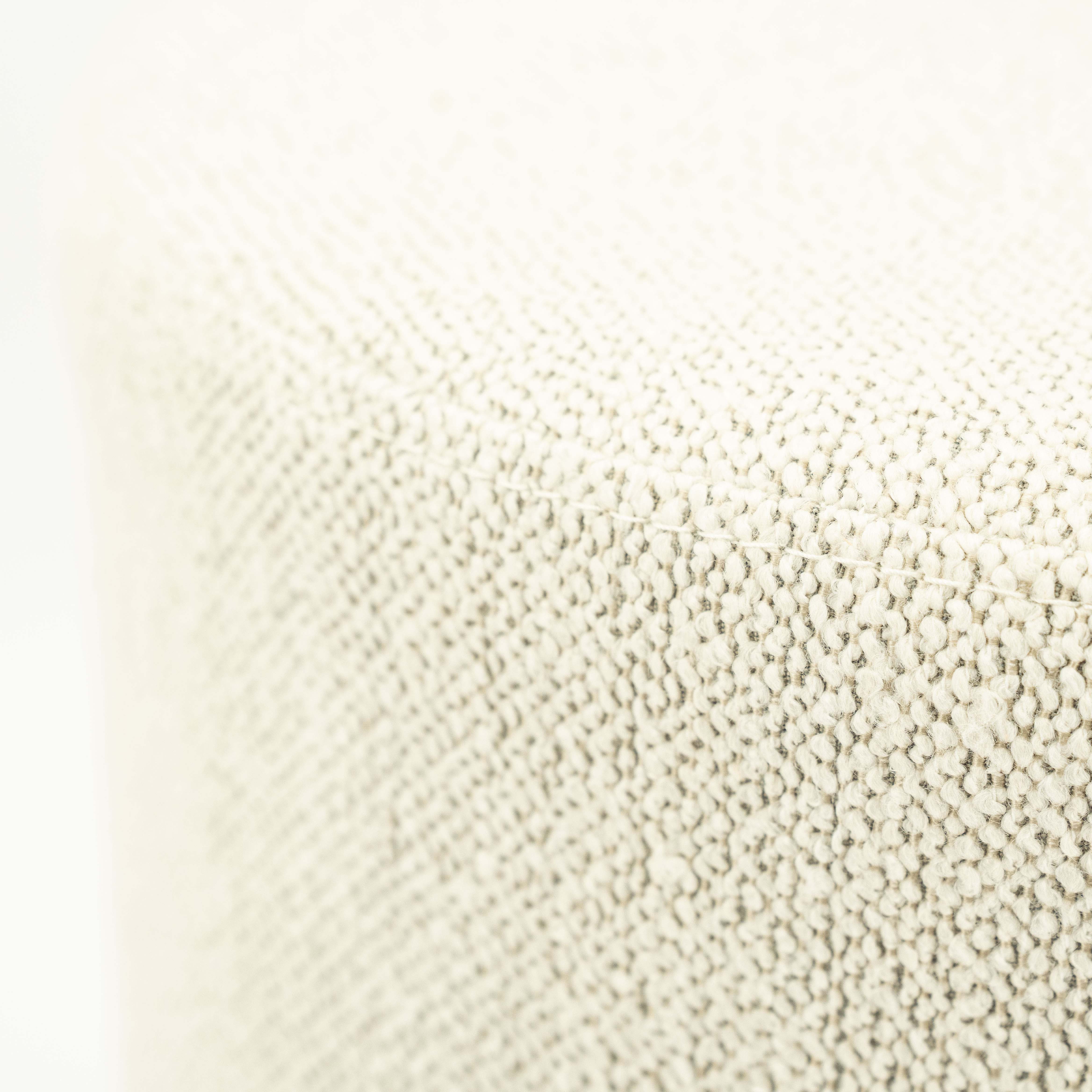 Poef diam.42cm in bouclé stof - beige