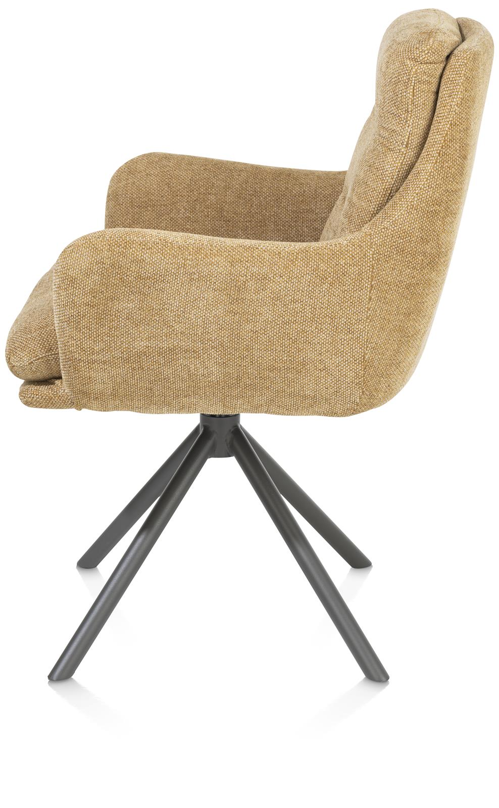 Draaibare kuipstoel Mia - Oker geel