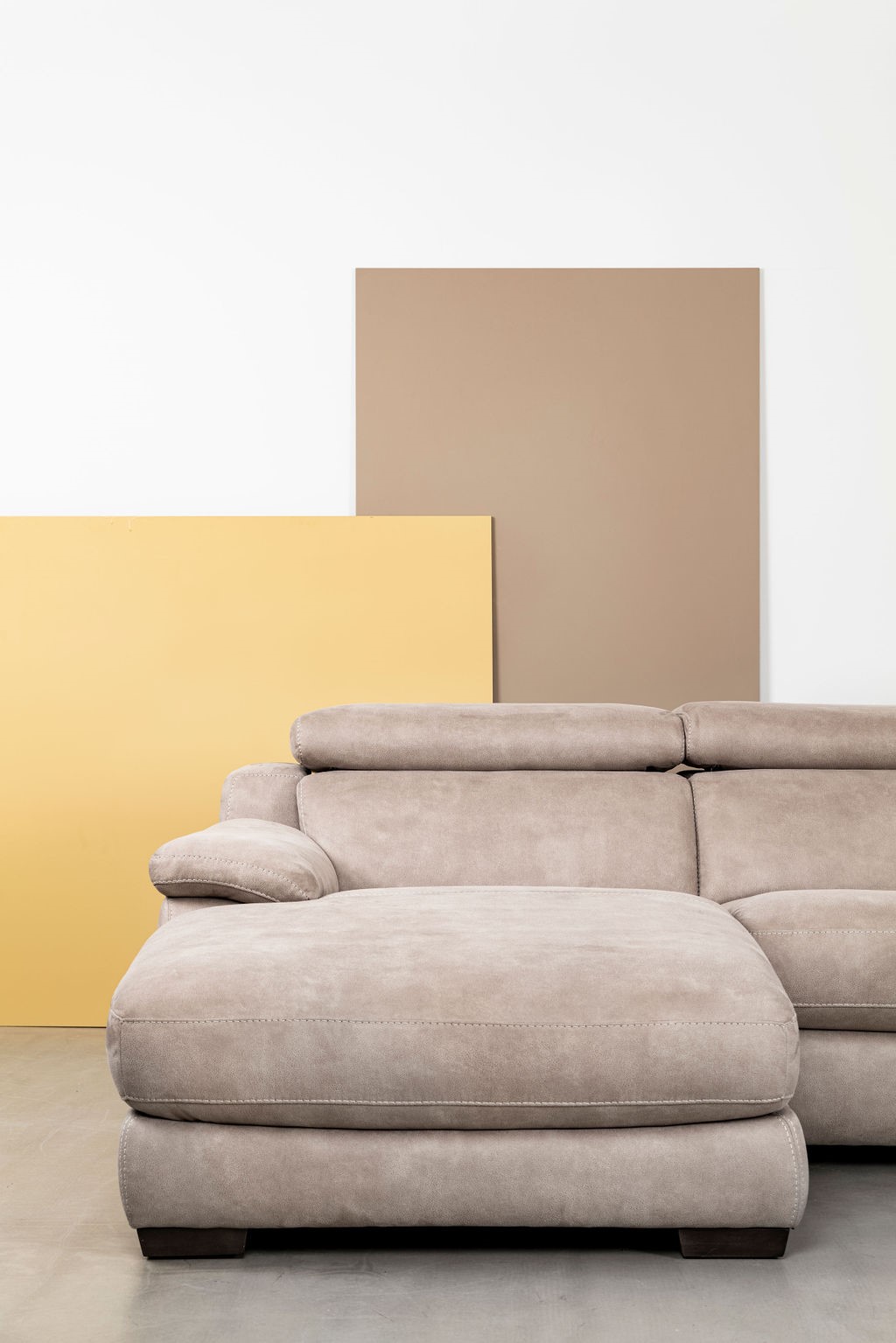 Hoeksalon U-vorm met relaxfunctie (rechts) - Silver grijs