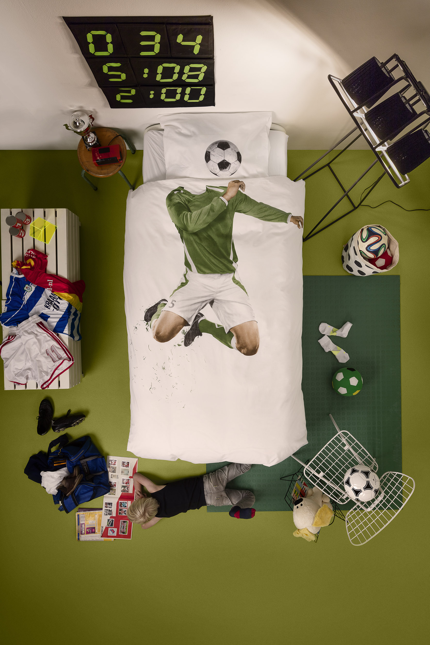 Dekbedovertrek Soccer 140x220cm