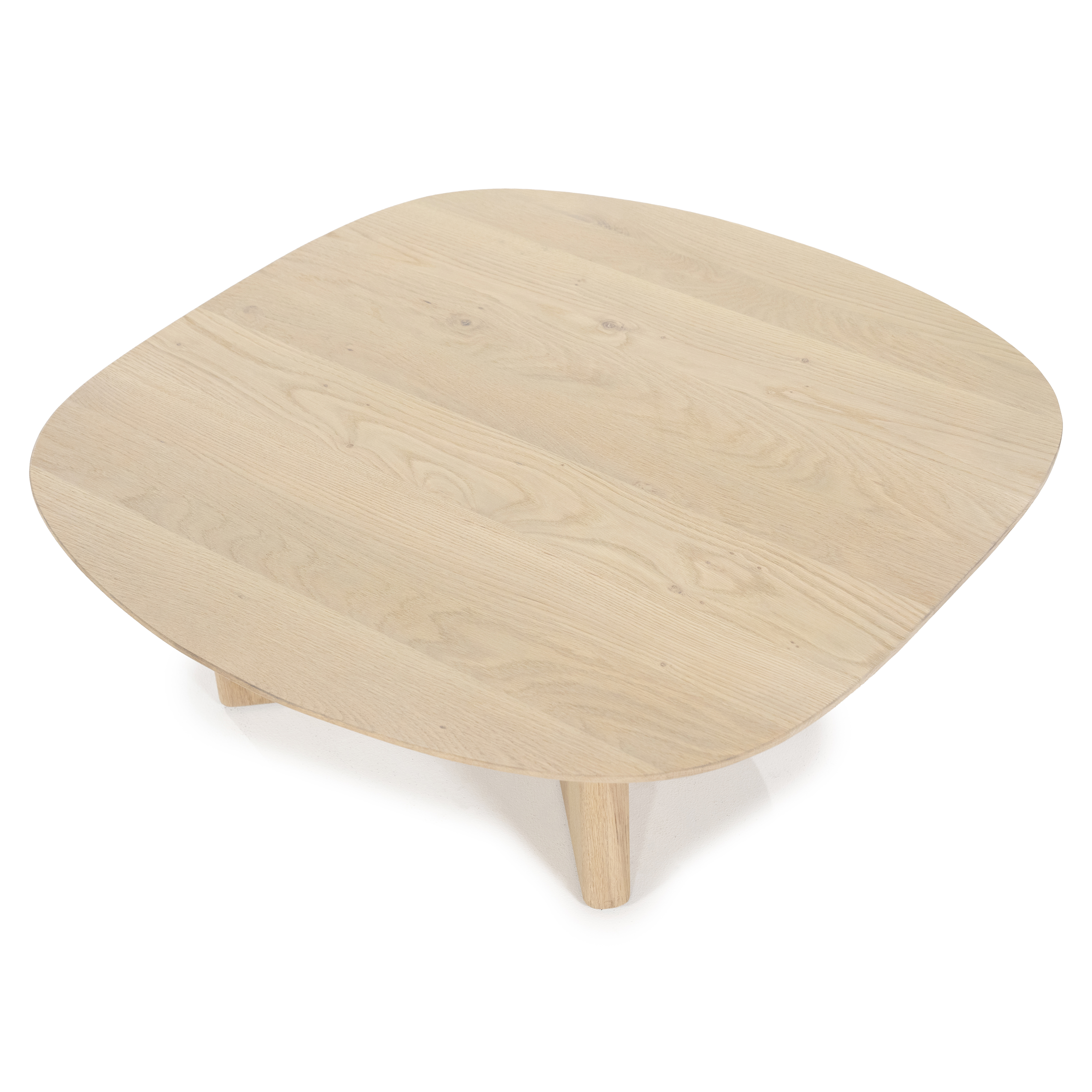 Salontafel 80x80cm - gelakte eik naturel