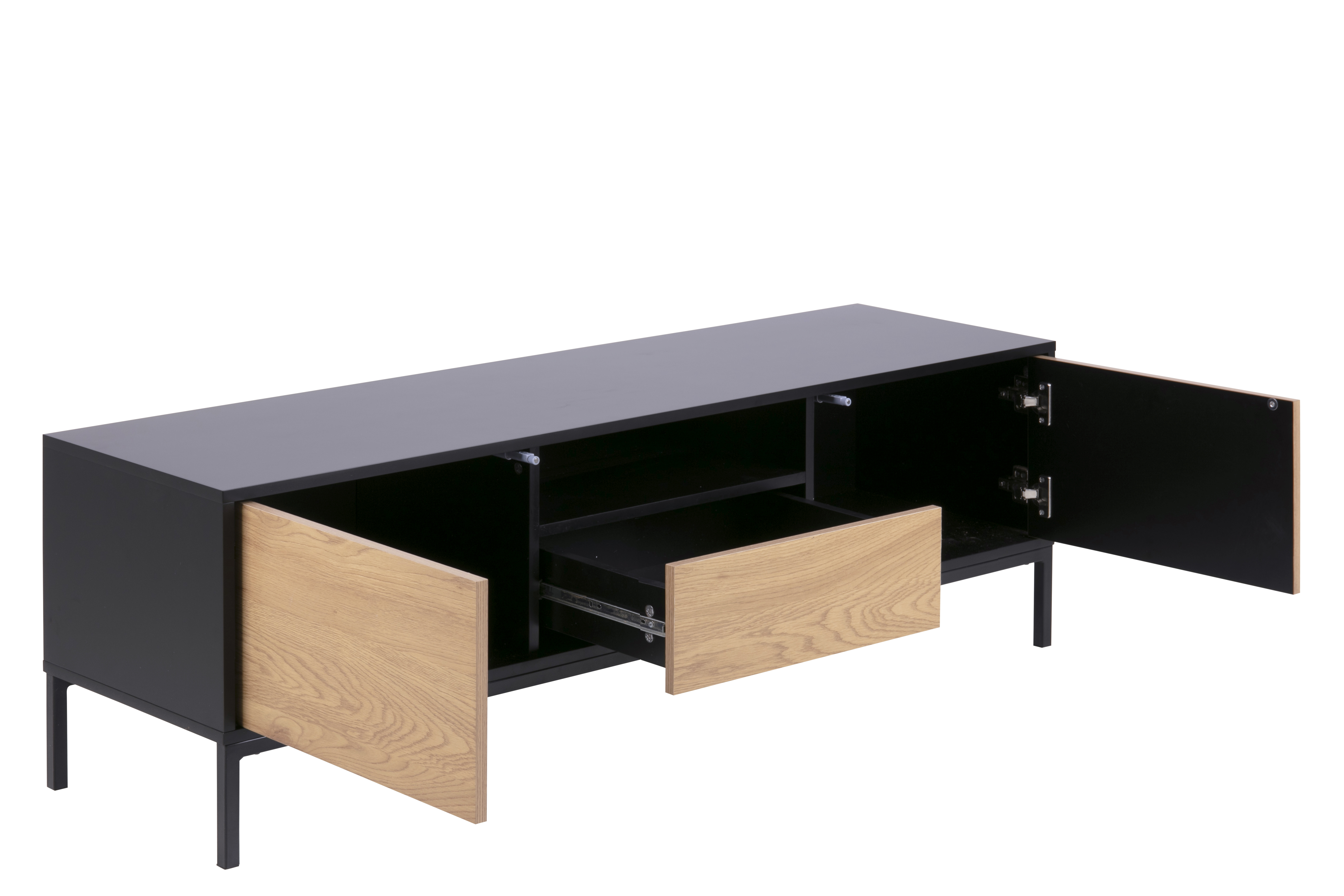 Tv-meubel met 2 deuren en lade - Wild Oak
