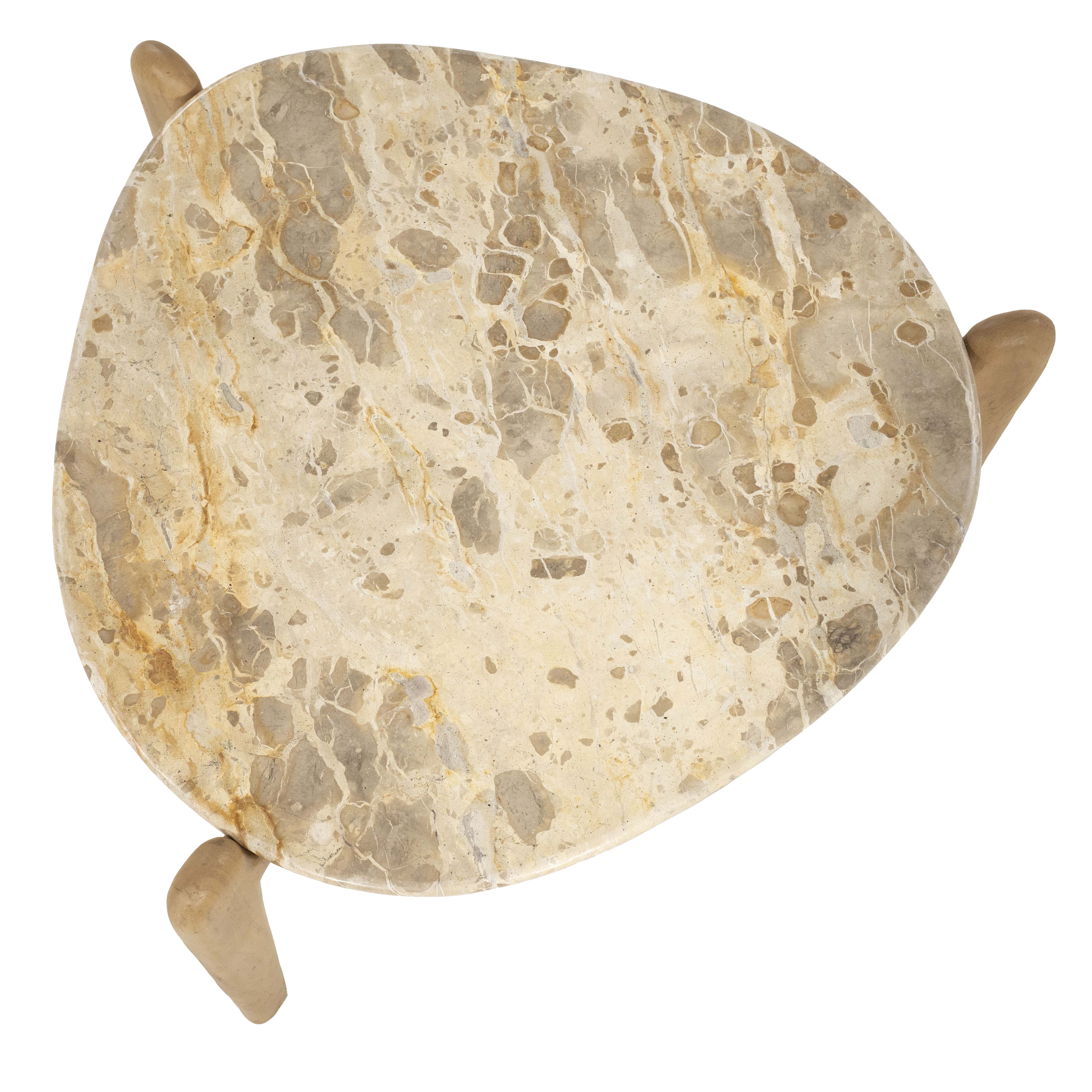 Salontafel large - mangohout/marmer