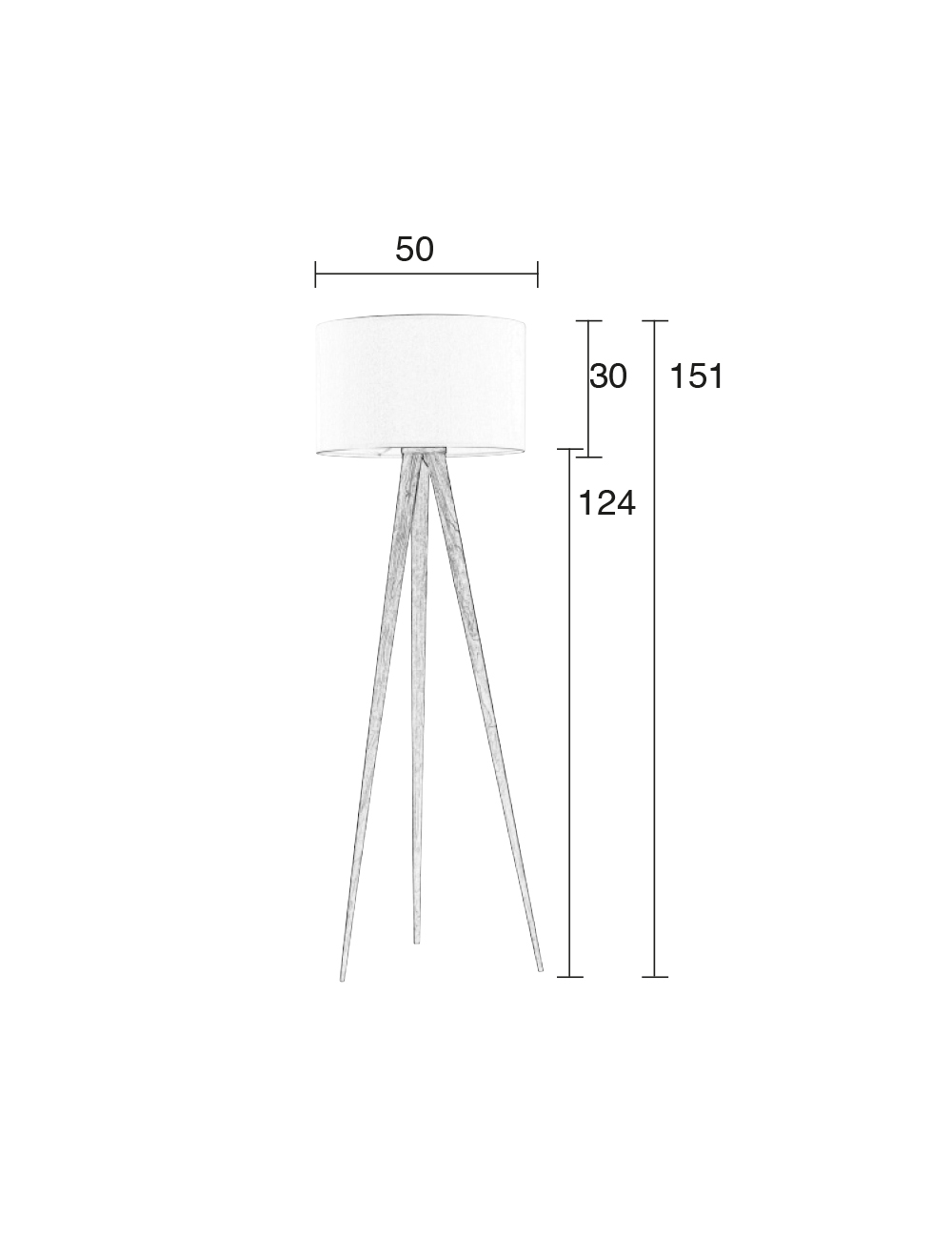 Vloerlamp Tripod