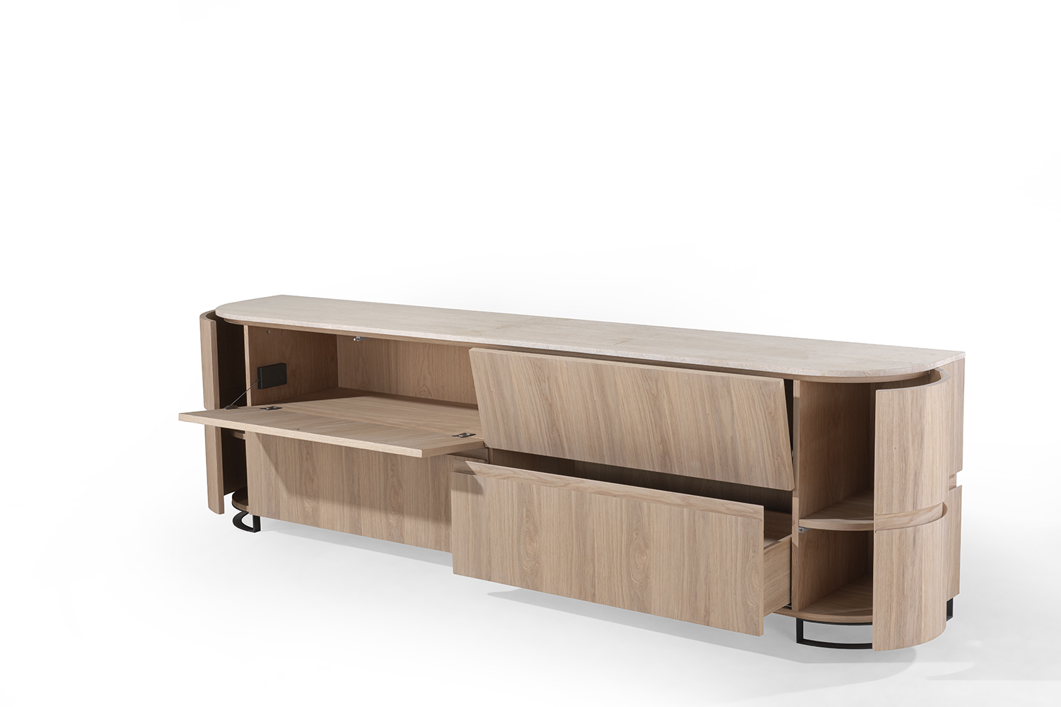 Dressoir met keramisch blad - natuur eiken