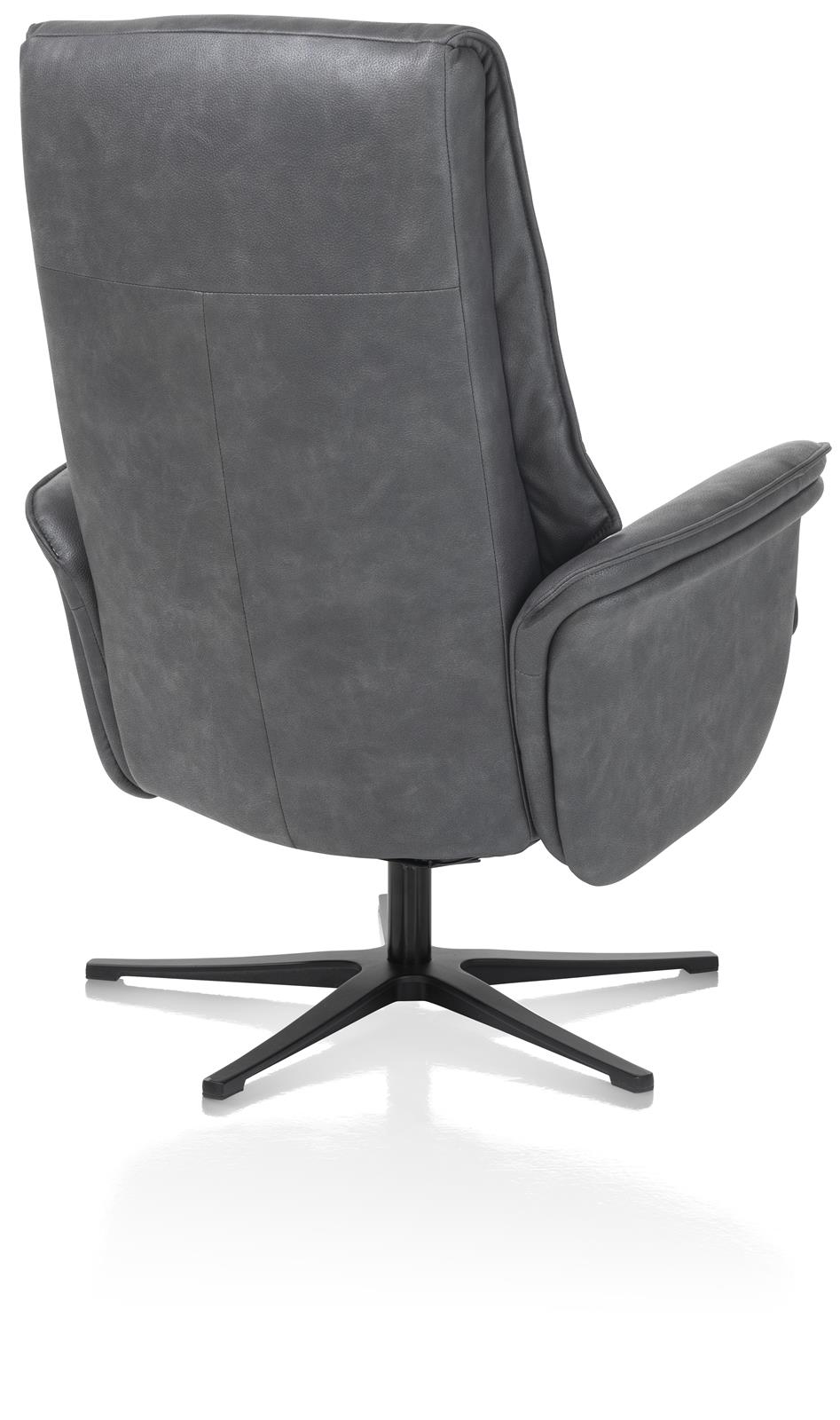 Relaxfauteuil Lotis met voetenbank - antracietgrijs