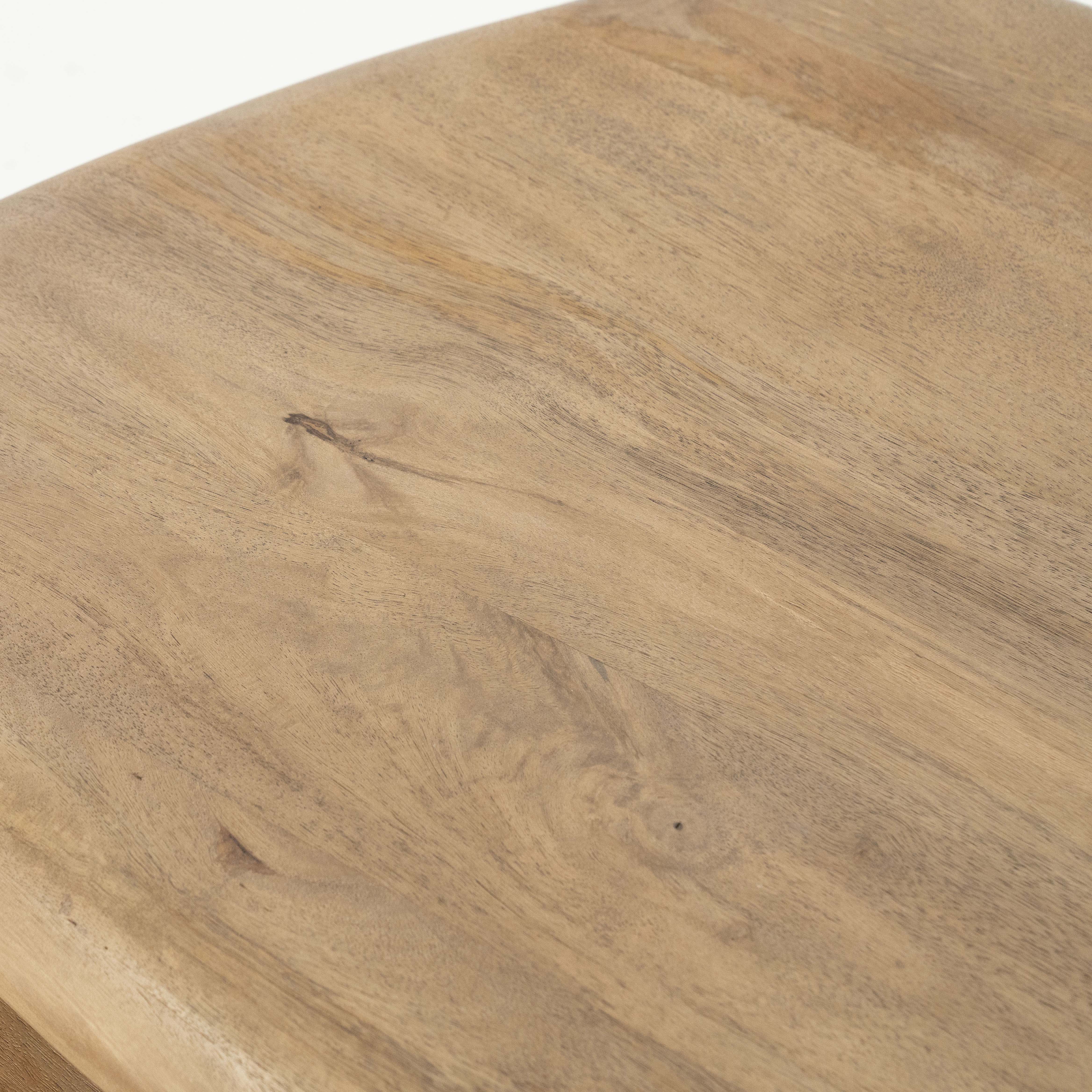 Salontafel 100x80cm - draaibaar blad - naturel kleur