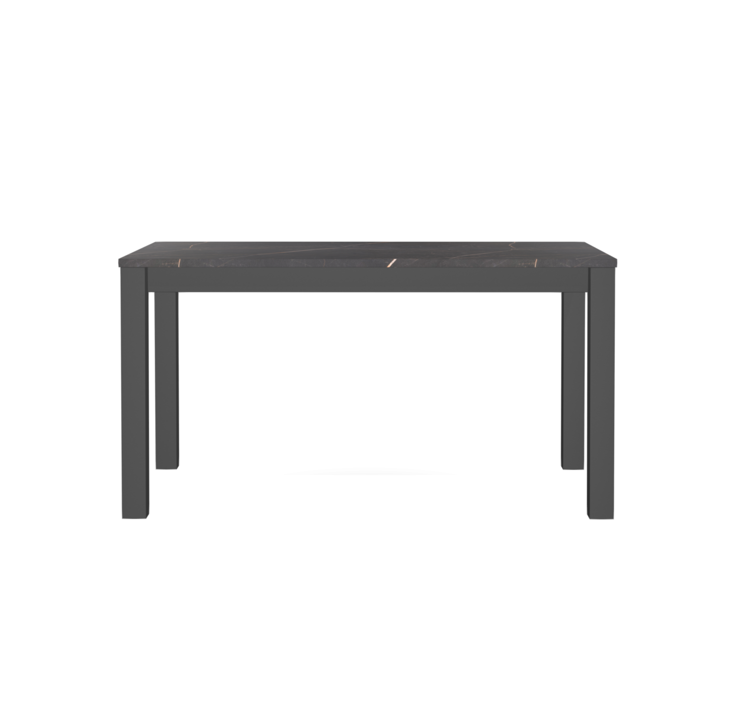 Bartafel 140x80cm - zwarte marmerlook