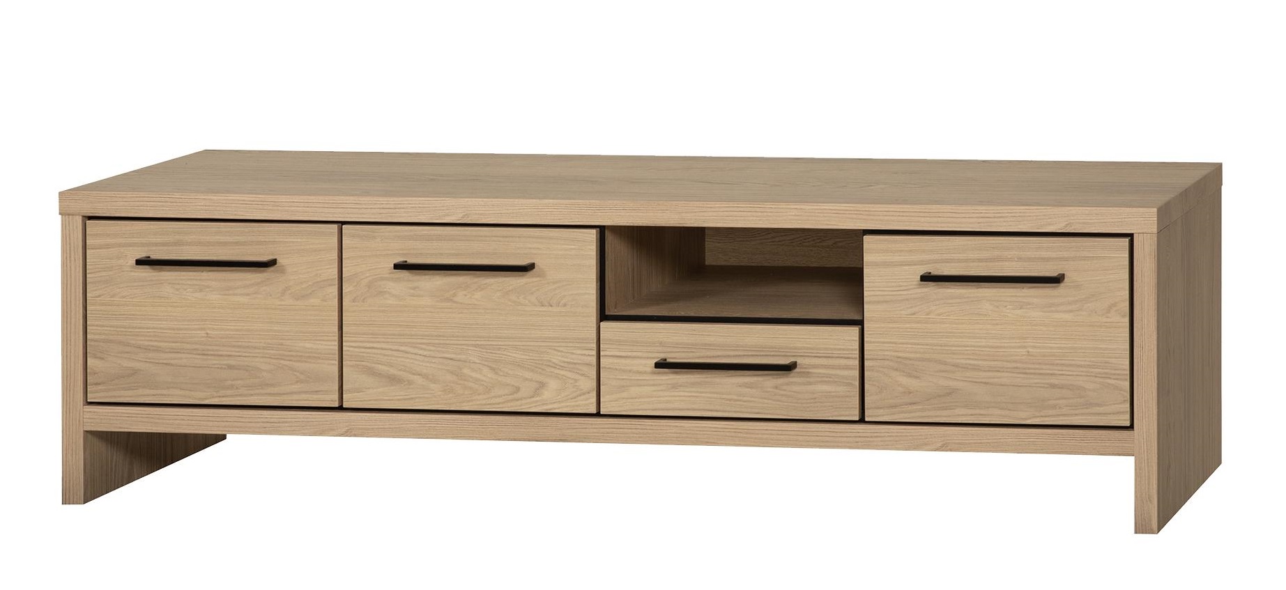 Tvmeubel met 3 deuren en lade - Blond Oak