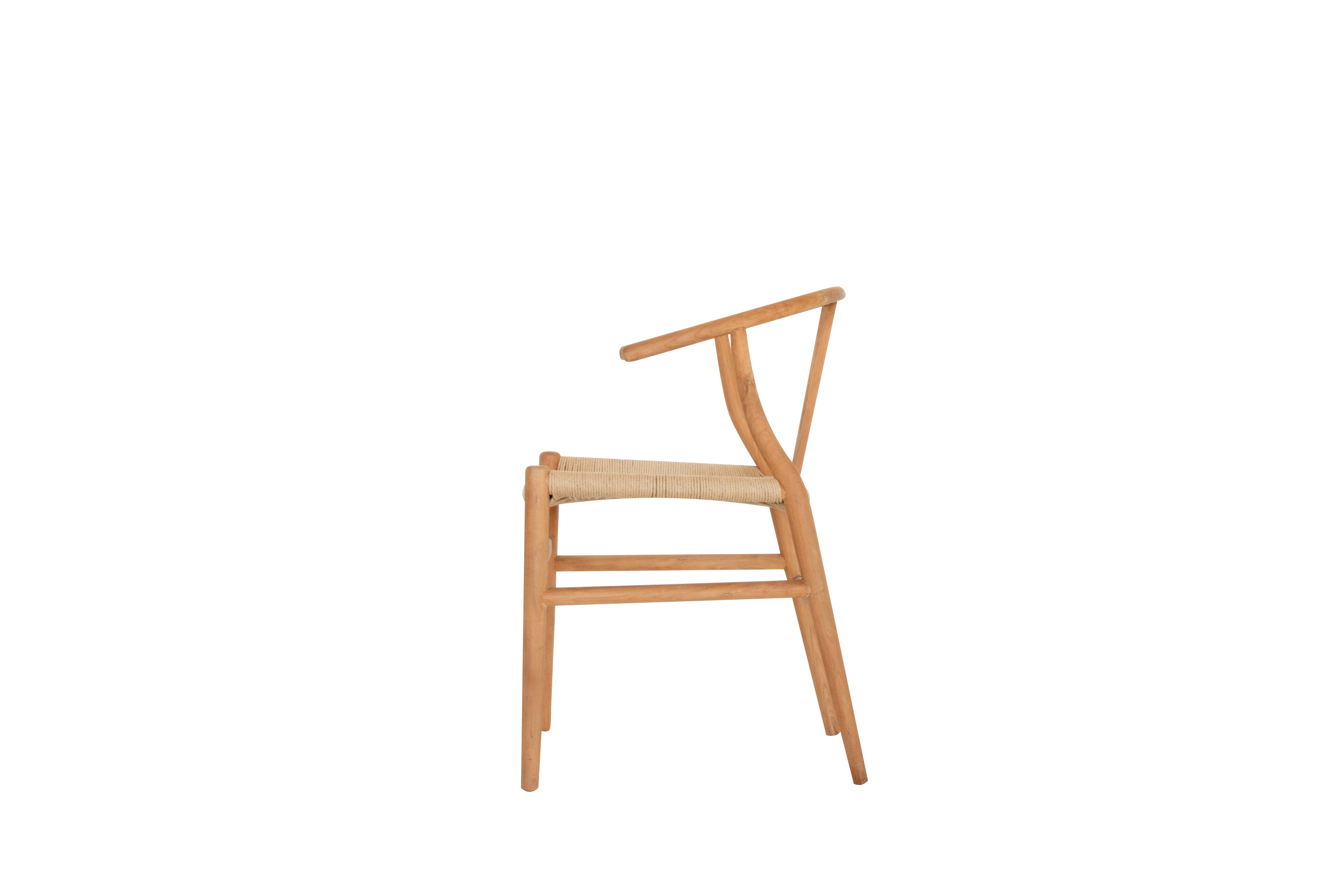 Tuinstoel - teak met Wicker zit
