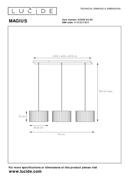 Hanglamp Magius - naturel