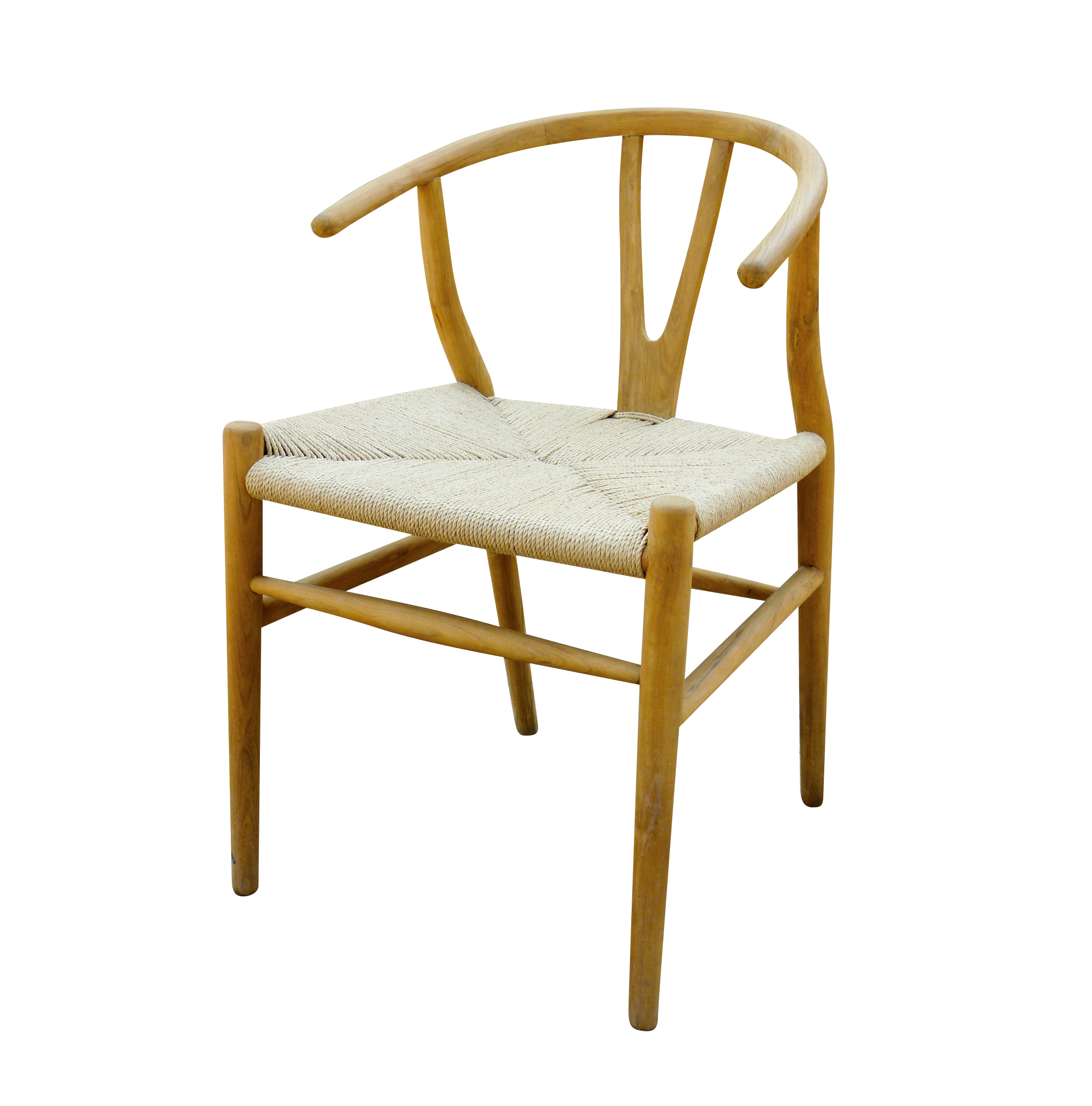 Tuinstoel - teak met Wicker zit