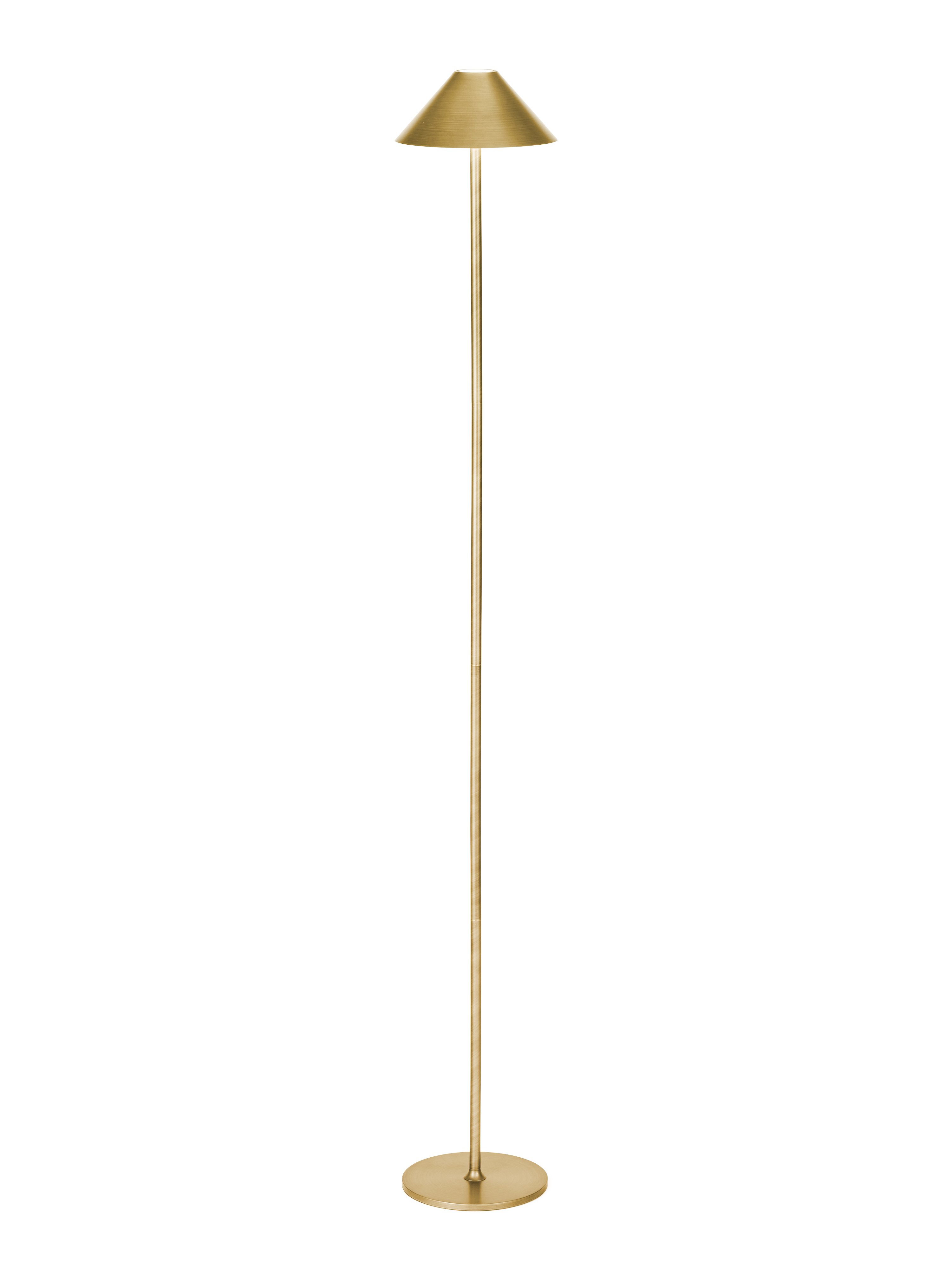 Vloerlamp oplaadbaar H134cm - antique brass