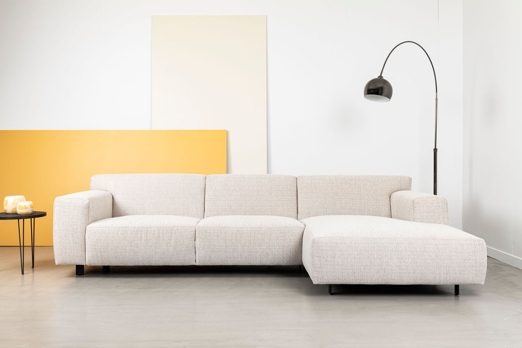 Hoekzetel met lounge (rechts) - sand