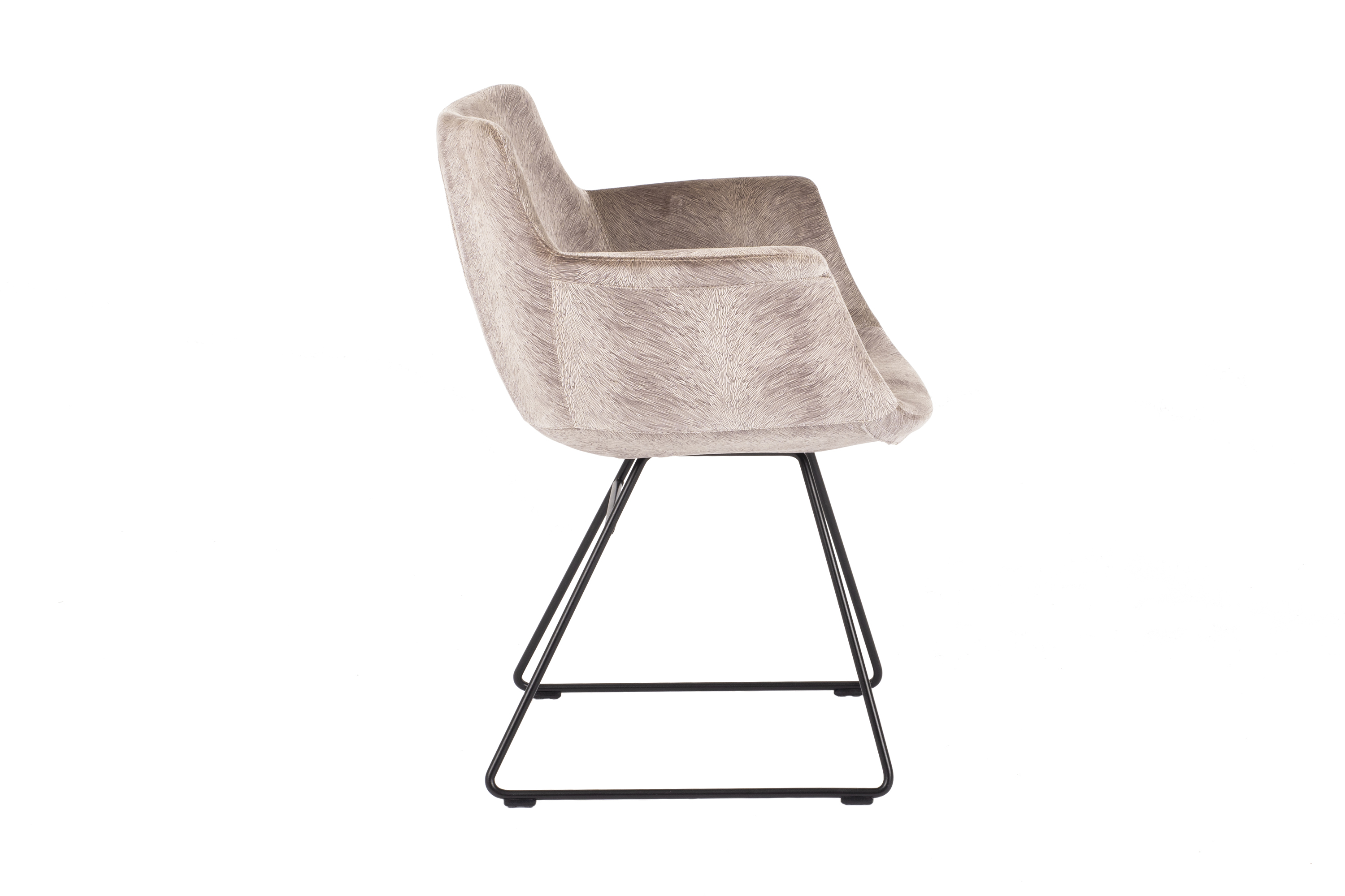Kuipstoel Chagall met sledepoot - beige