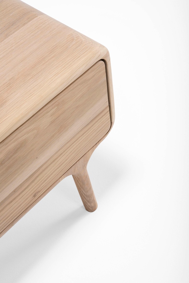 Nachtkast Fawn - natuur eiken