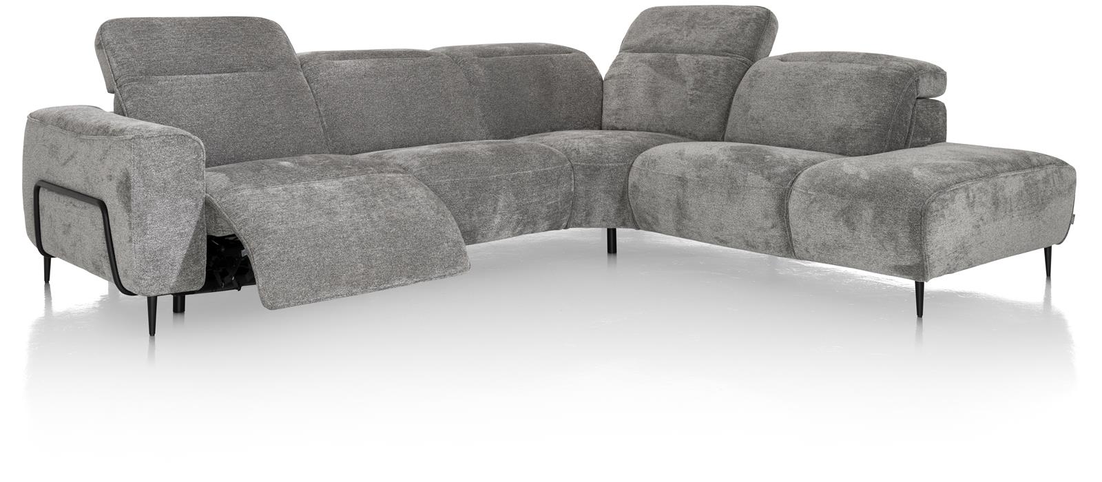 Hoeksalon met relaxfunctie - donkergrijs