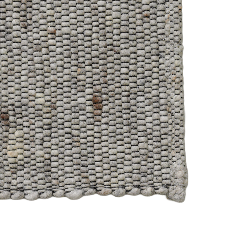 Handeweven tapijt 250x340cm - 100% pure wol/63 warm grijs
