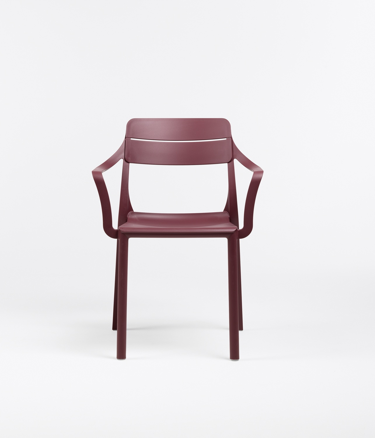 Tuinstoel met arm Cassia - borgogna rood