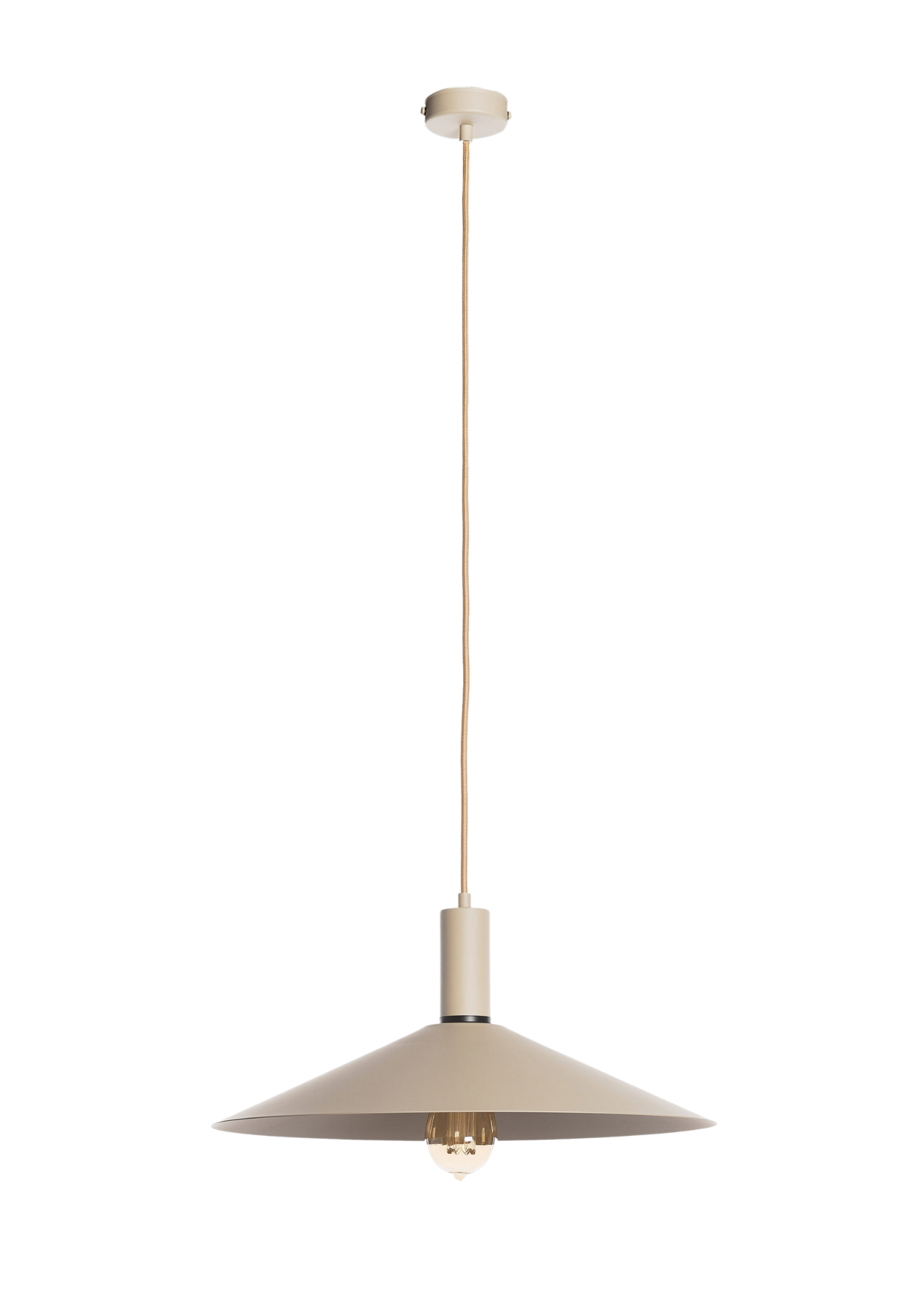 Hanglamp schaal groot - beige