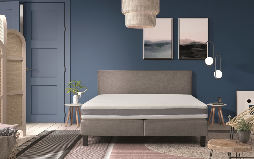 Boxspring Be-Comfy 180x200cm - grijs