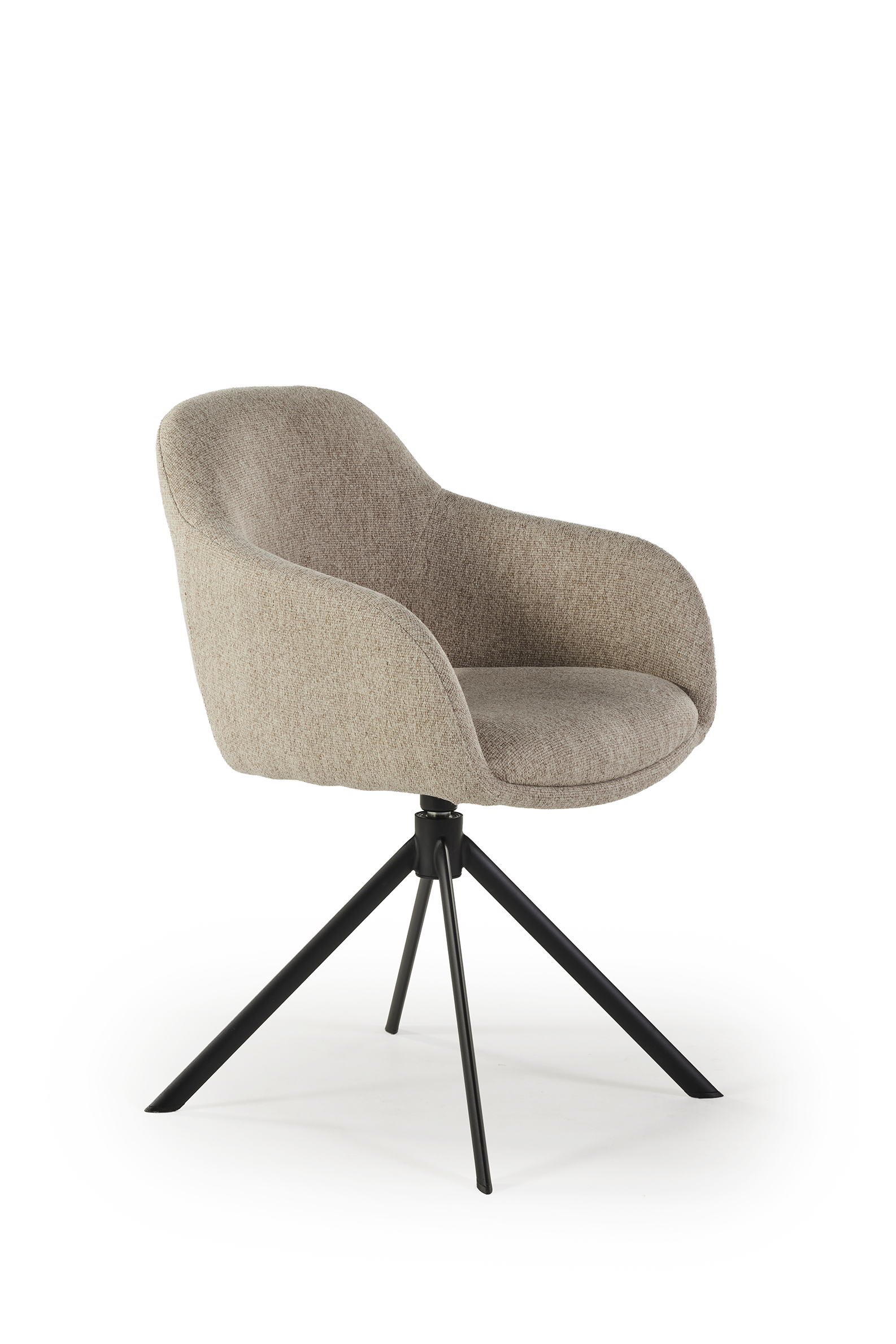 Draaibare kuipstoel met open rug - Sneak ecru