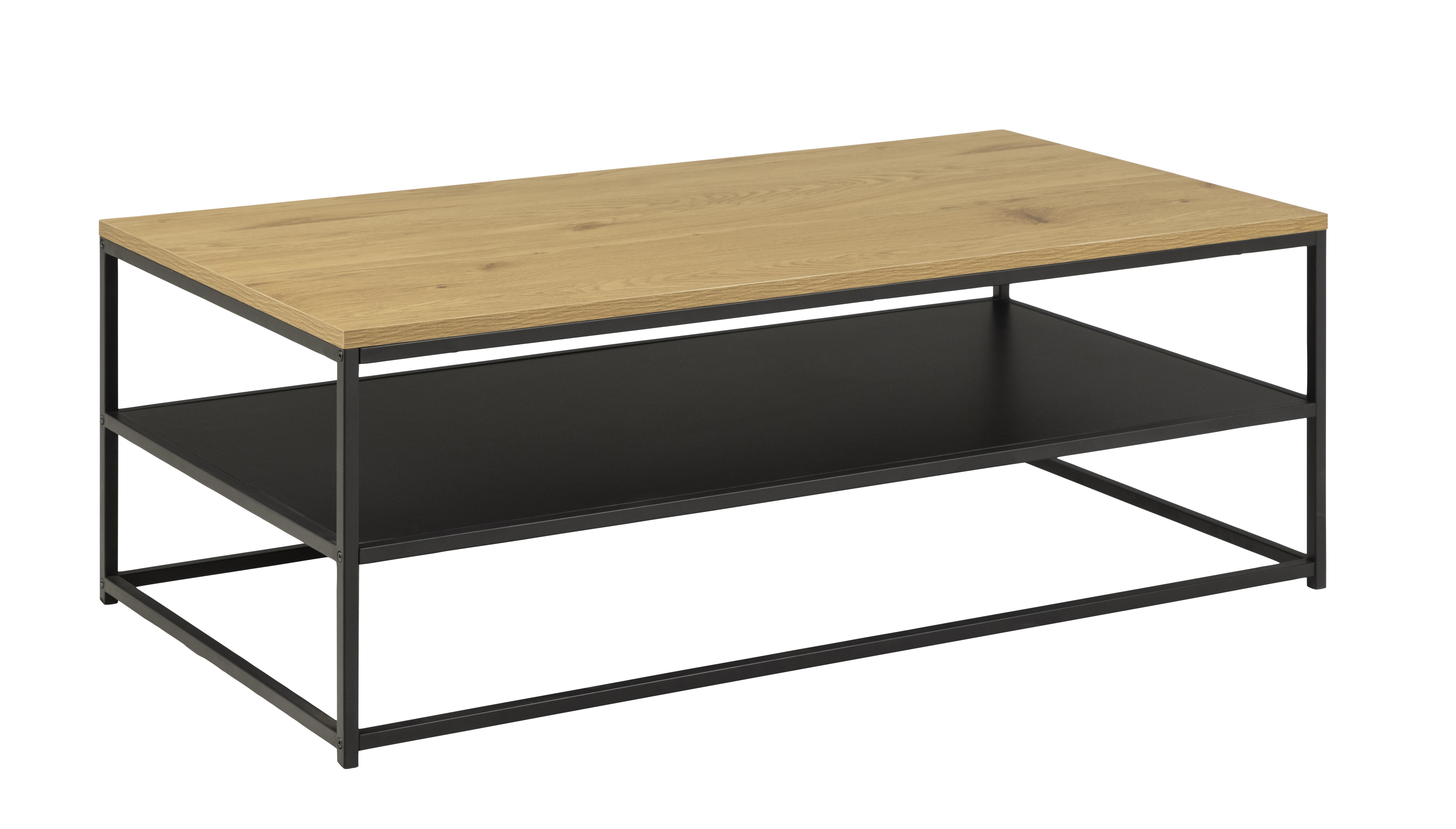 Salontafel met tussenblad 120x60cm - Wild Oak