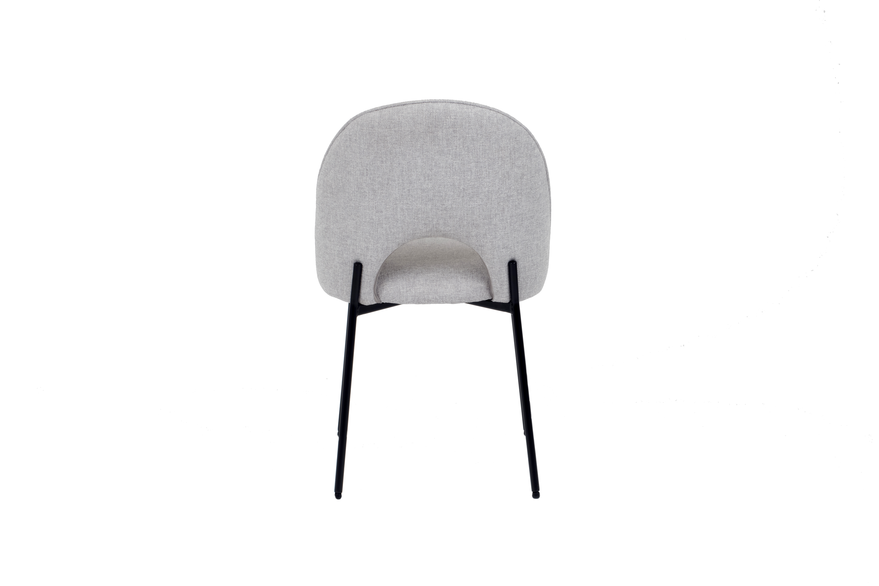 Eetkamerstoel met open rug - Stone lichtgrijs