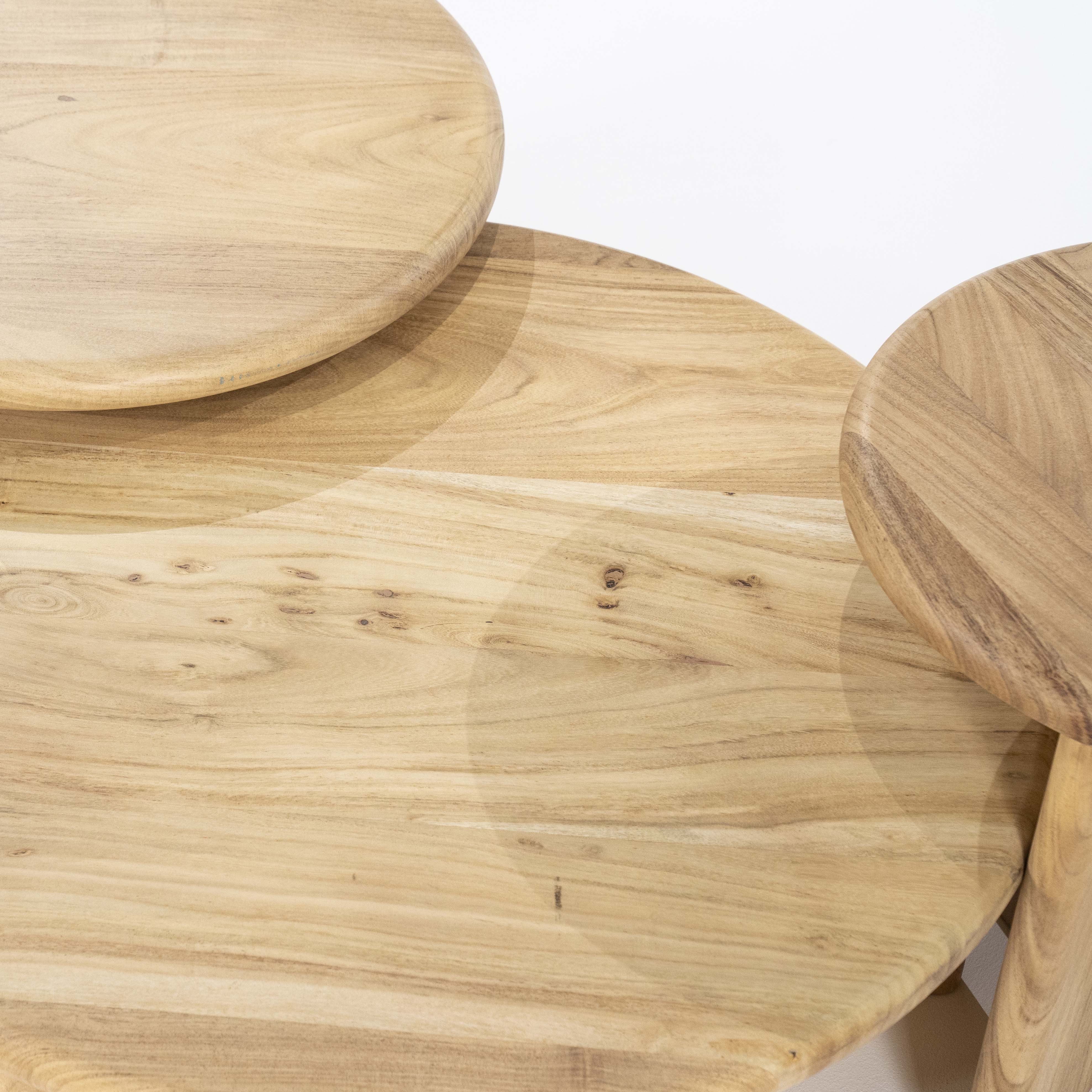 Bijzettafel diam.45cm - natural
