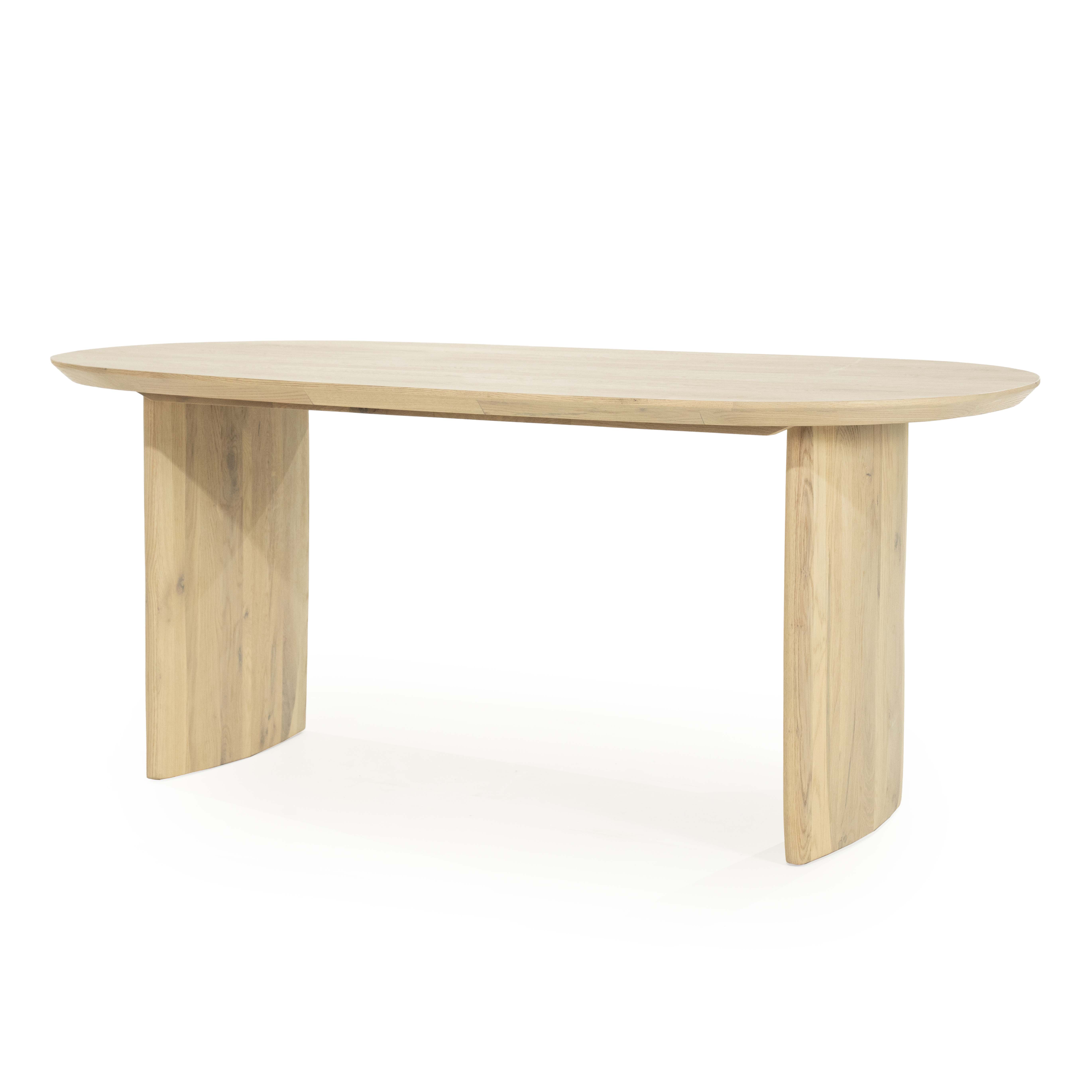 Eettafel 180x90 ovaal - naturel