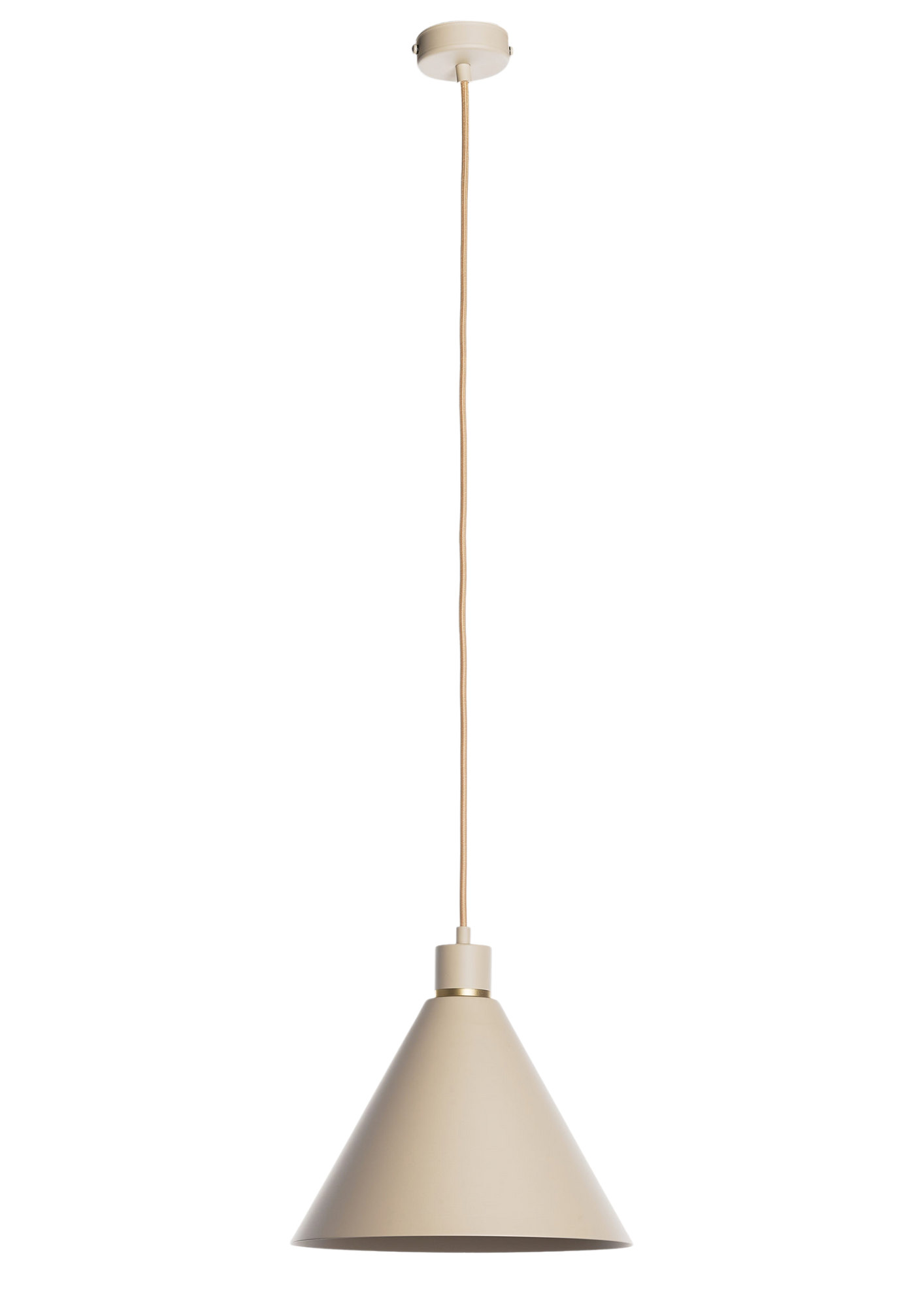 Hanglamp hoed groot - beige