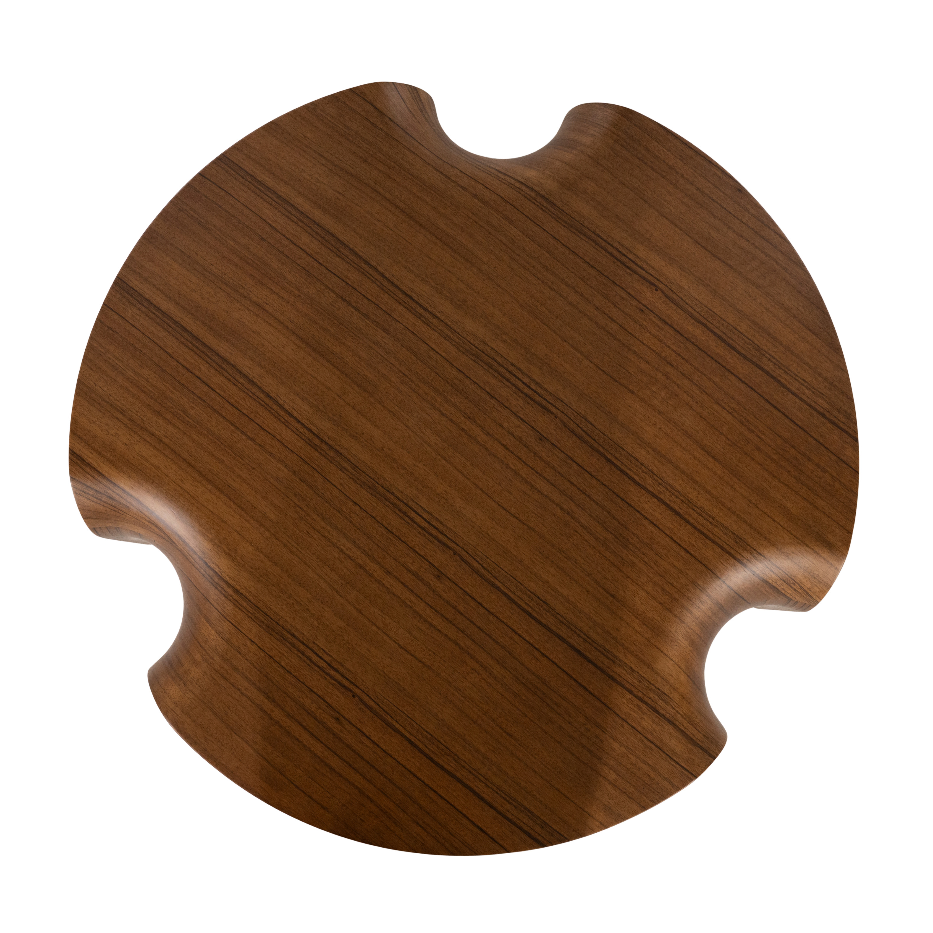 Salontafel dia.110cm  - walnoot fineer